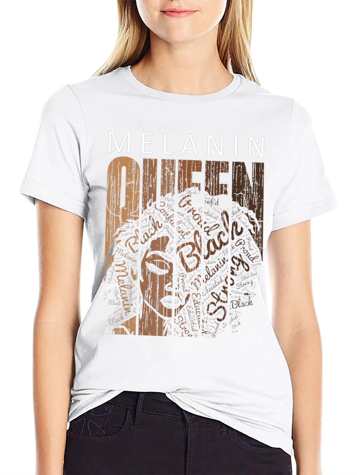 Melanin Queen Graphic T-Shirt - Black Pride Tee