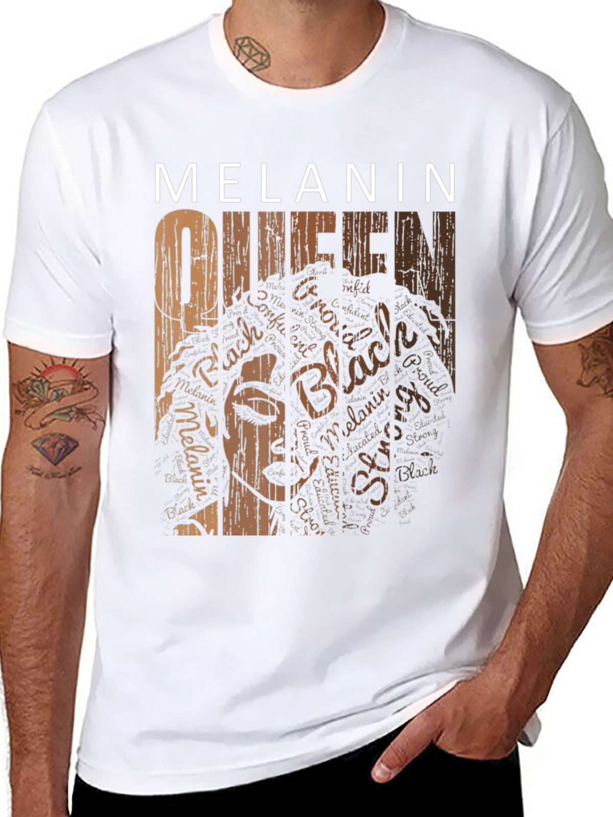 Melanin Queen Graphic T-Shirt - Black Pride Tee