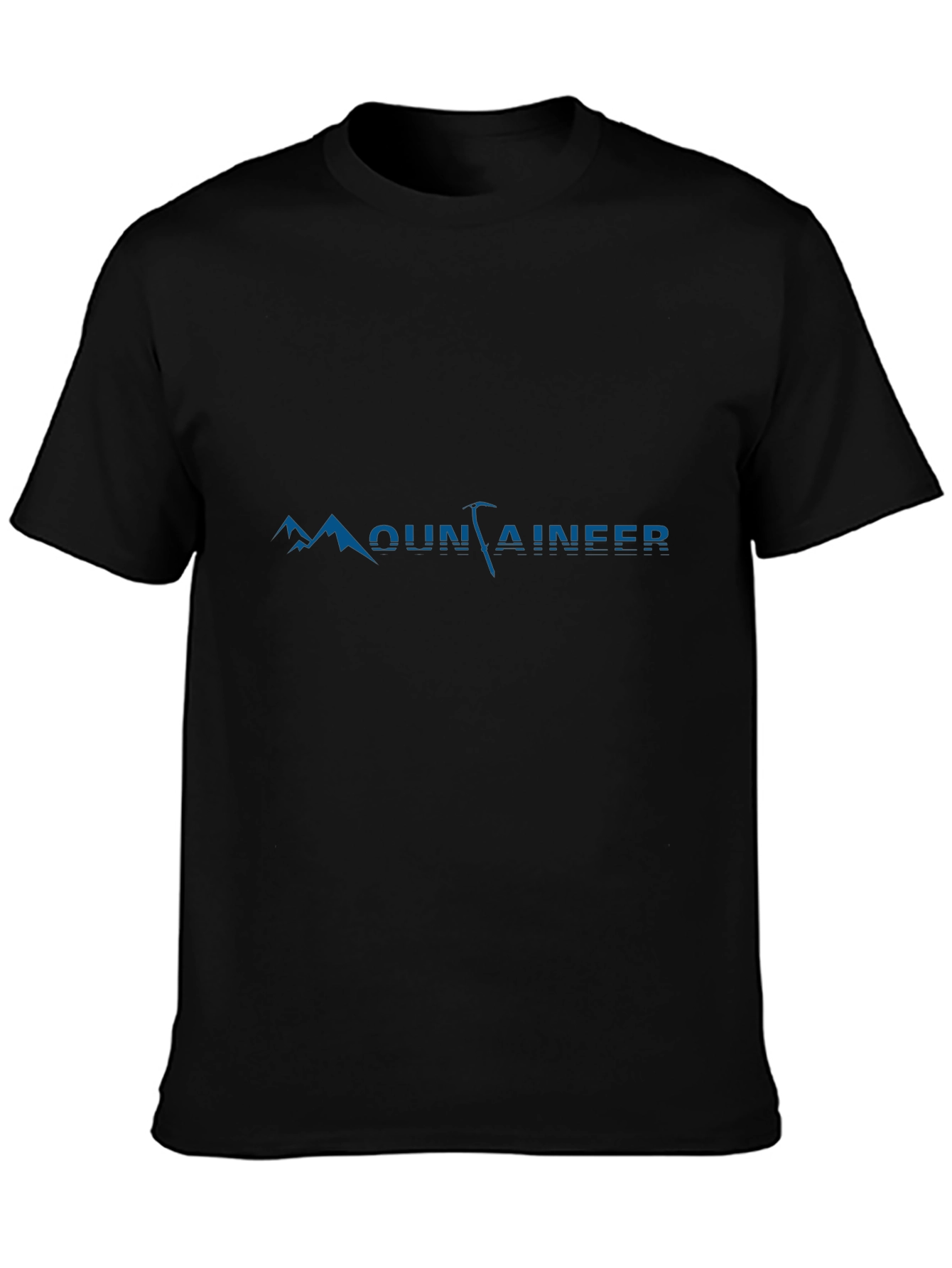 Mountaineer Graphic T-Shirt - Black Crew Neck Tee