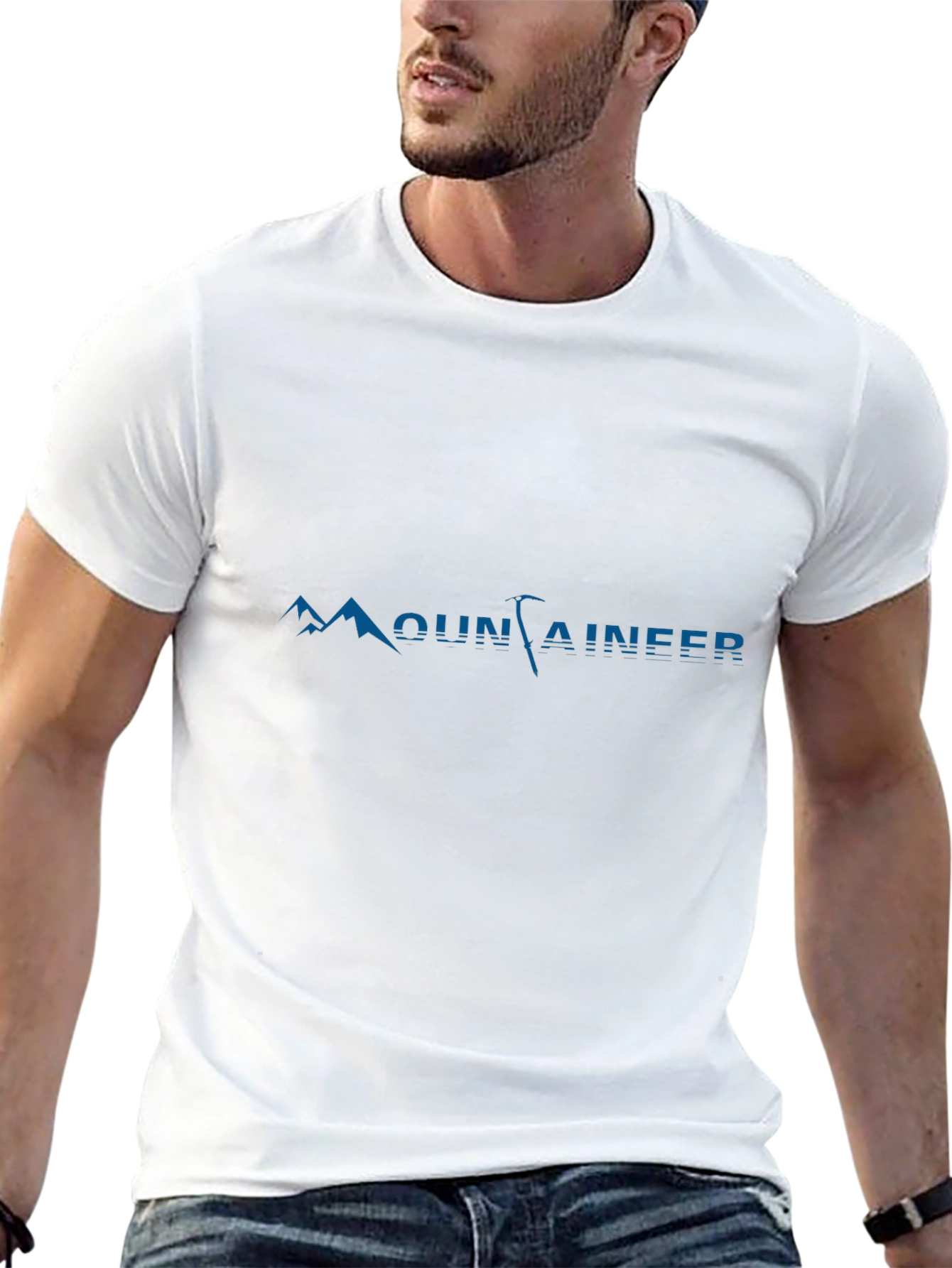 Mountaineer Graphic T-Shirt - Black Crew Neck Tee
