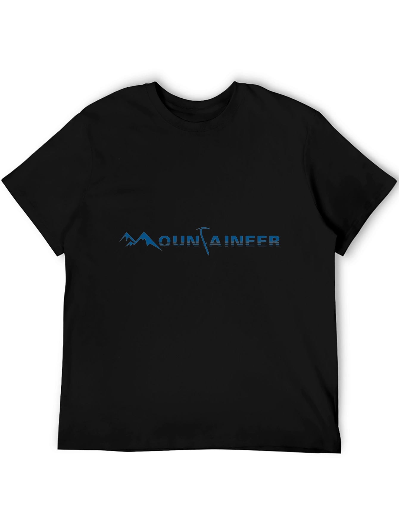 Mountaineer Graphic T-Shirt - Black Crew Neck Tee