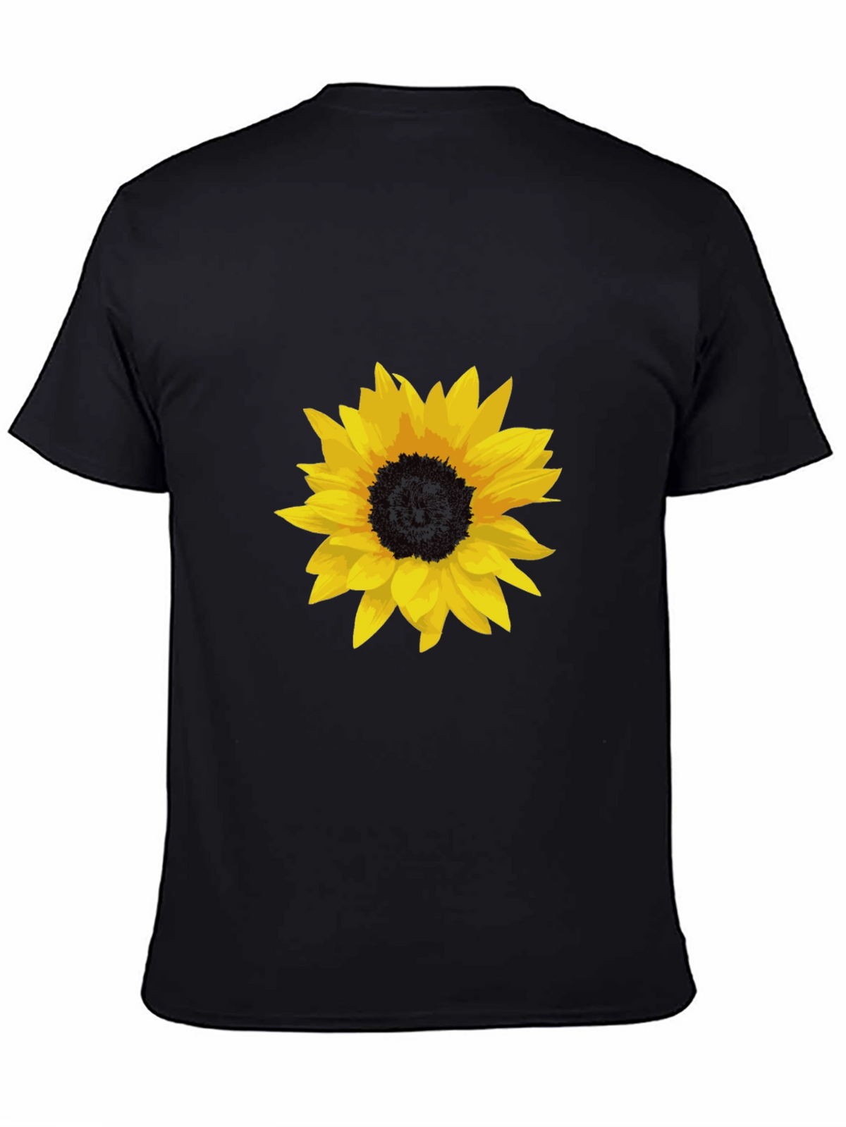Sunflower Graphic Black T-Shirt