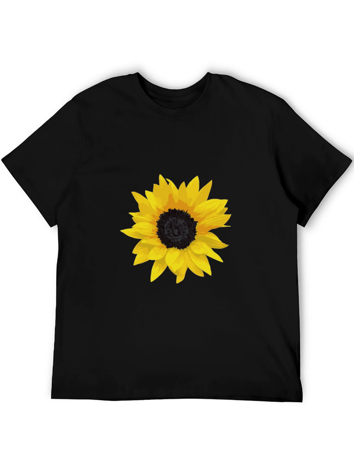 Sunflower Graphic Black T-Shirt