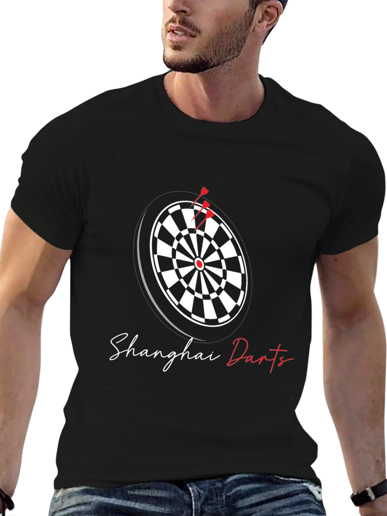 Shanghai Darts T-Shirt - Sporty Graphic Tee