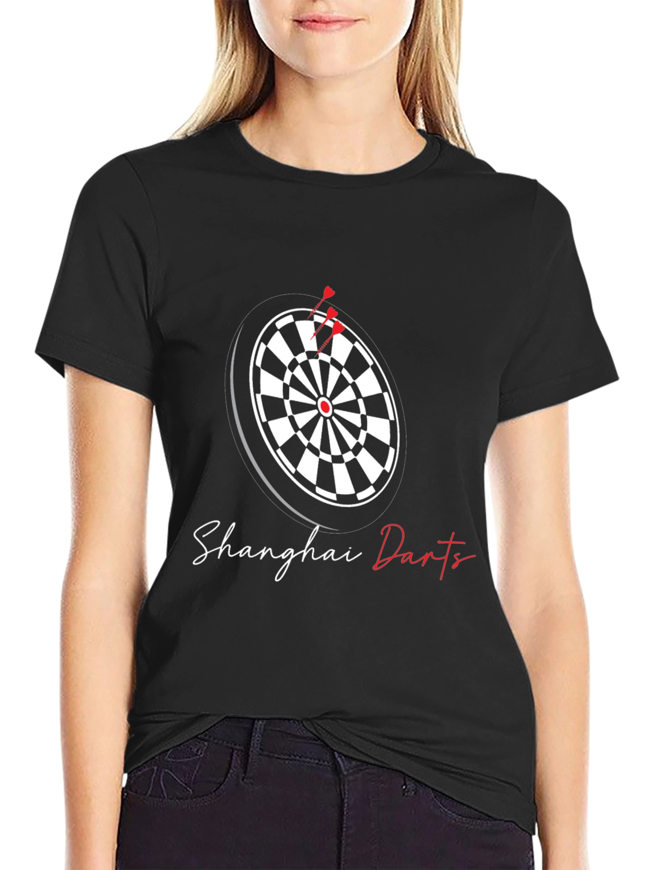 Shanghai Darts T-Shirt - Sporty Graphic Tee
