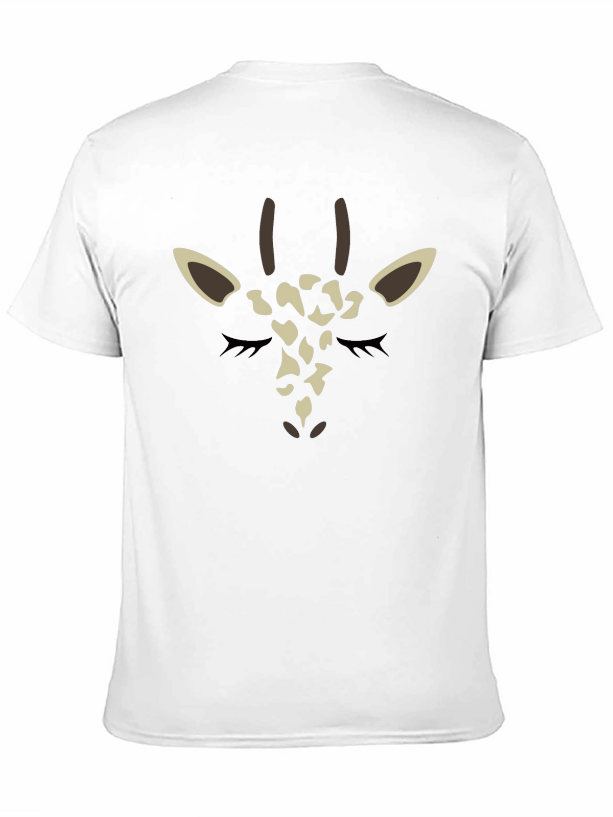 Giraffe Face Graphic Tee - Black