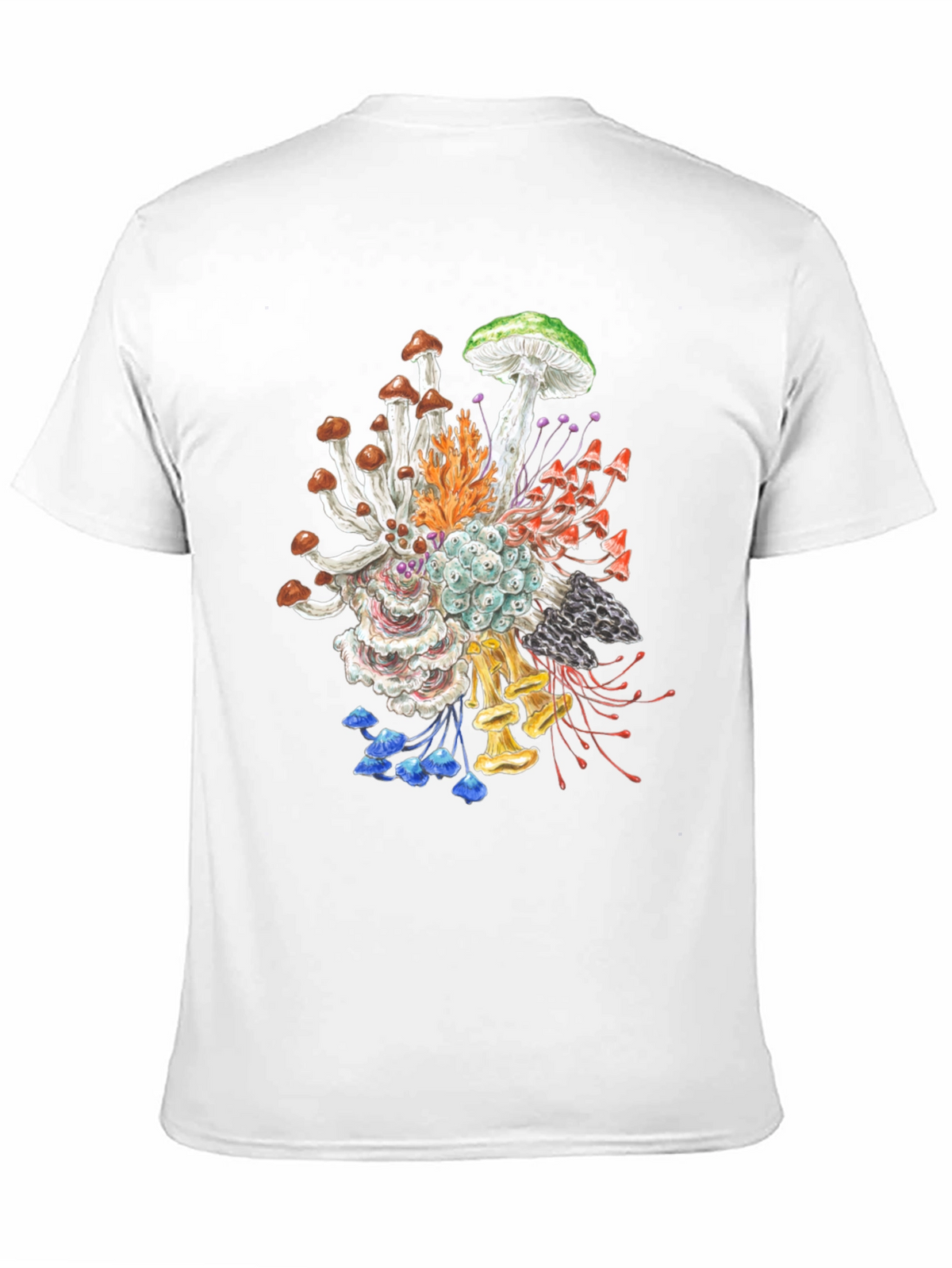 Mushroom Graphic Tee - Nature Inspired Art Shirt