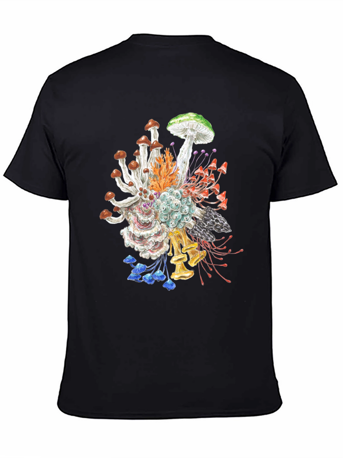 Mushroom Graphic Tee - Nature Inspired Art Shirt