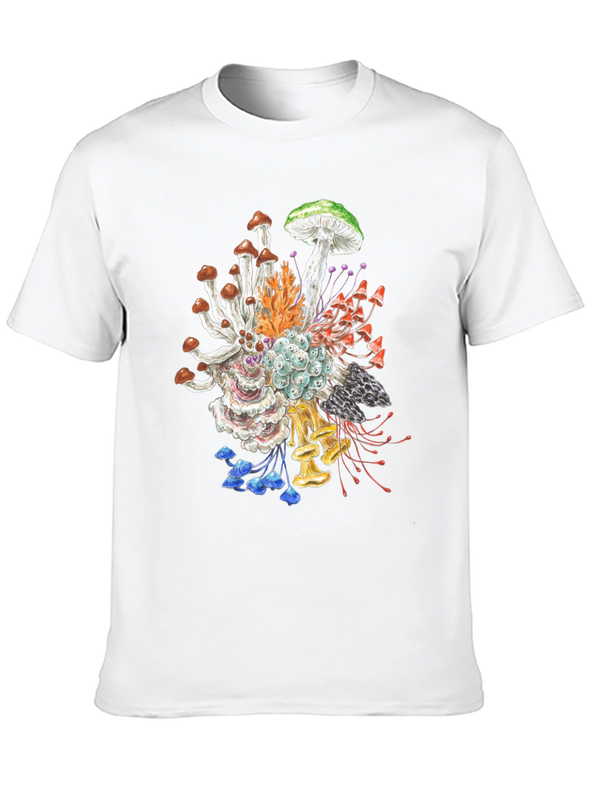 Mushroom Graphic Tee - Nature Inspired Art Shirt