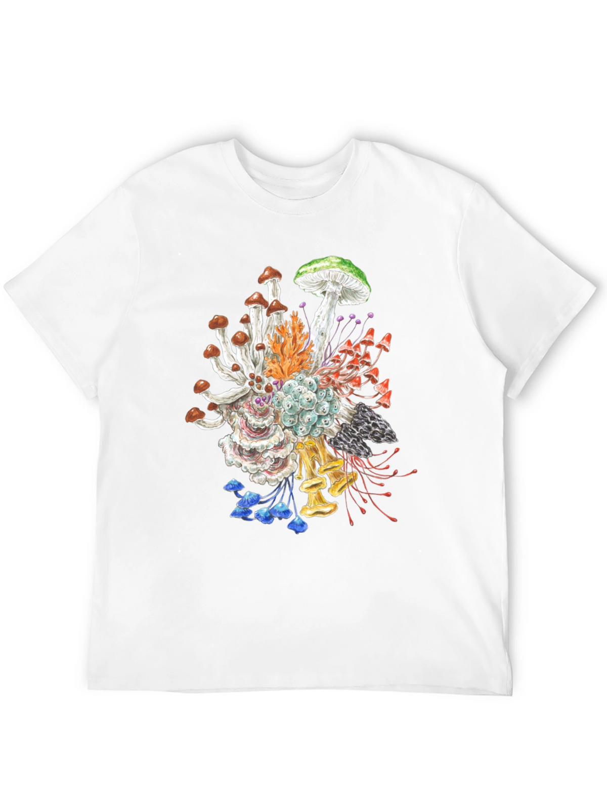 Mushroom Graphic Tee - Nature Inspired Art Shirt
