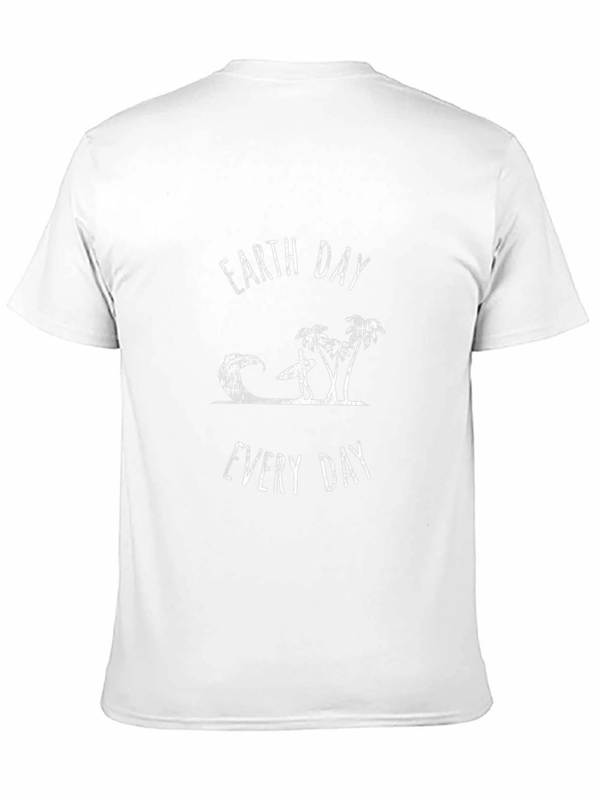 Earth Day Every Day Black T-Shirt Surfer