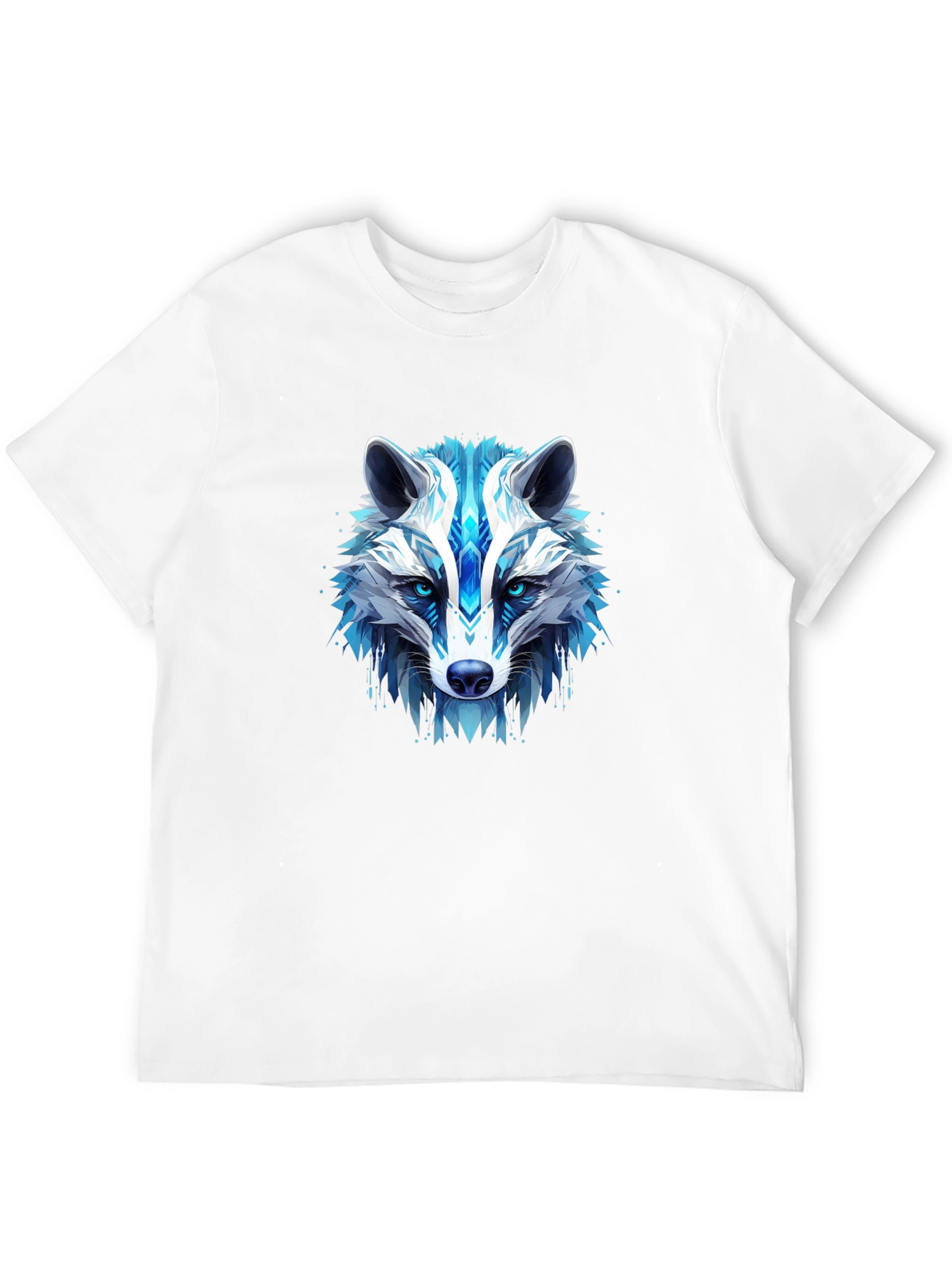 Cool Blue Wolf Graphic Tee