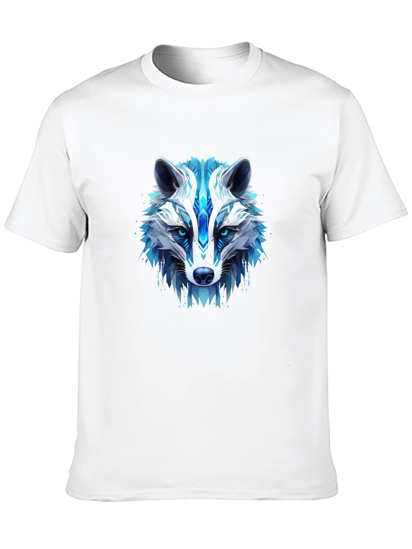 Cool Blue Wolf Graphic Tee