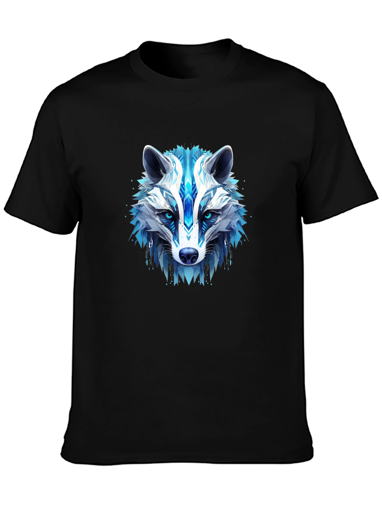 Cool Blue Wolf Graphic Tee