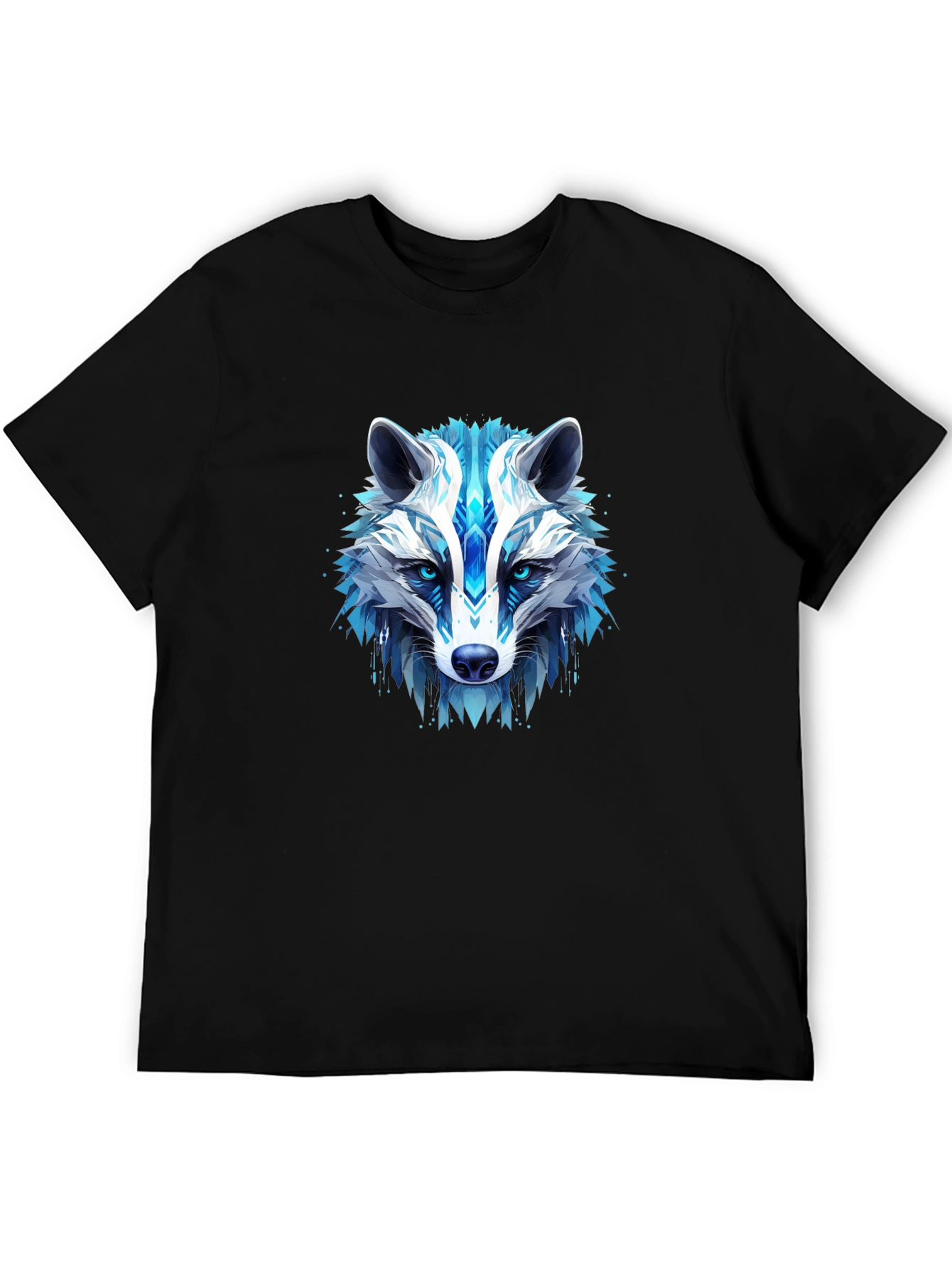 Cool Blue Wolf Graphic Tee