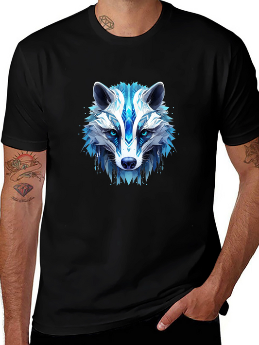 Cool Blue Wolf Graphic Tee