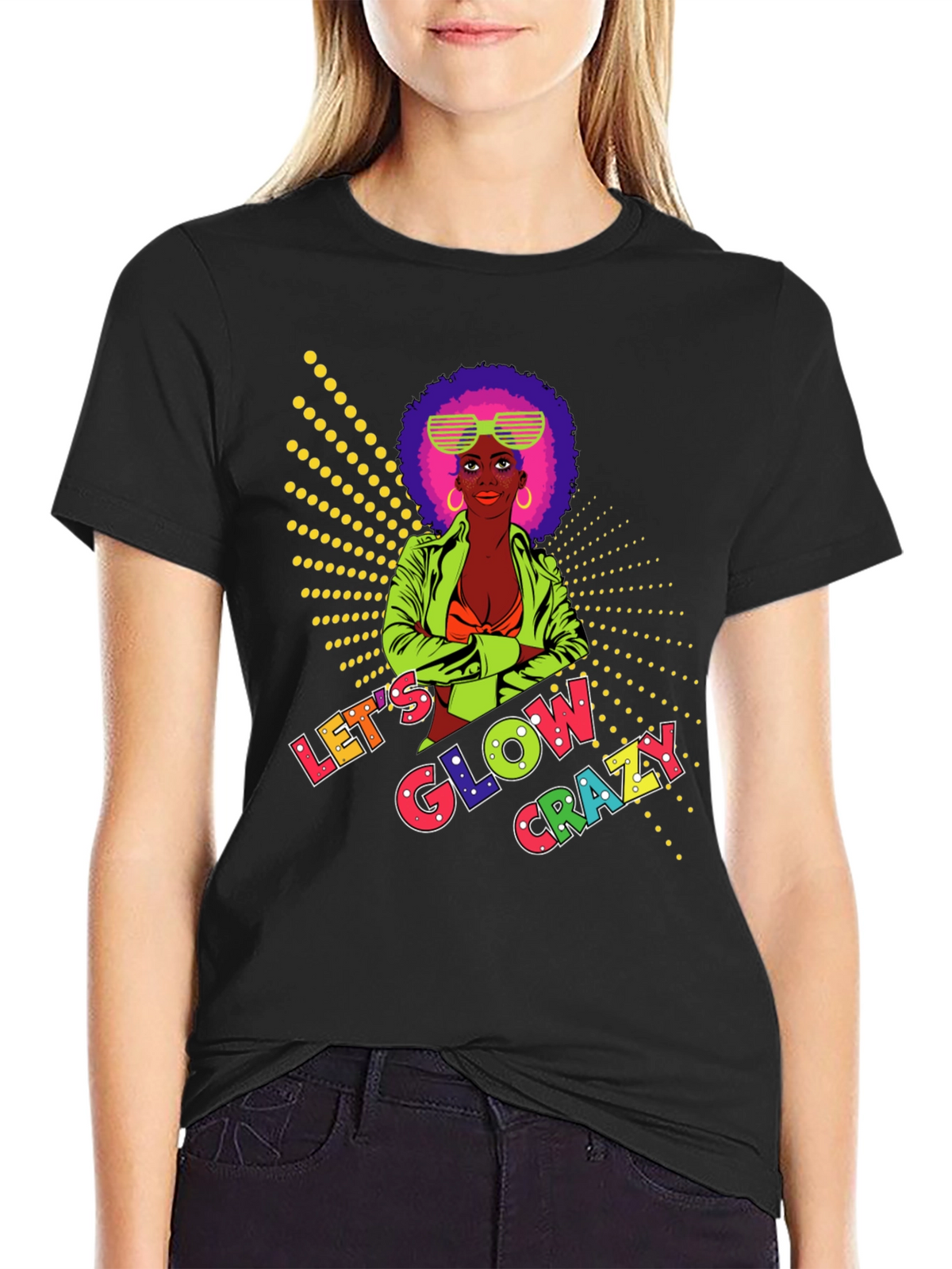 Lets Glow Crazy Graphic Tee