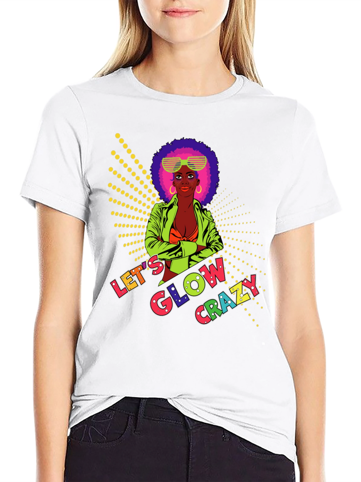 Lets Glow Crazy Graphic Tee