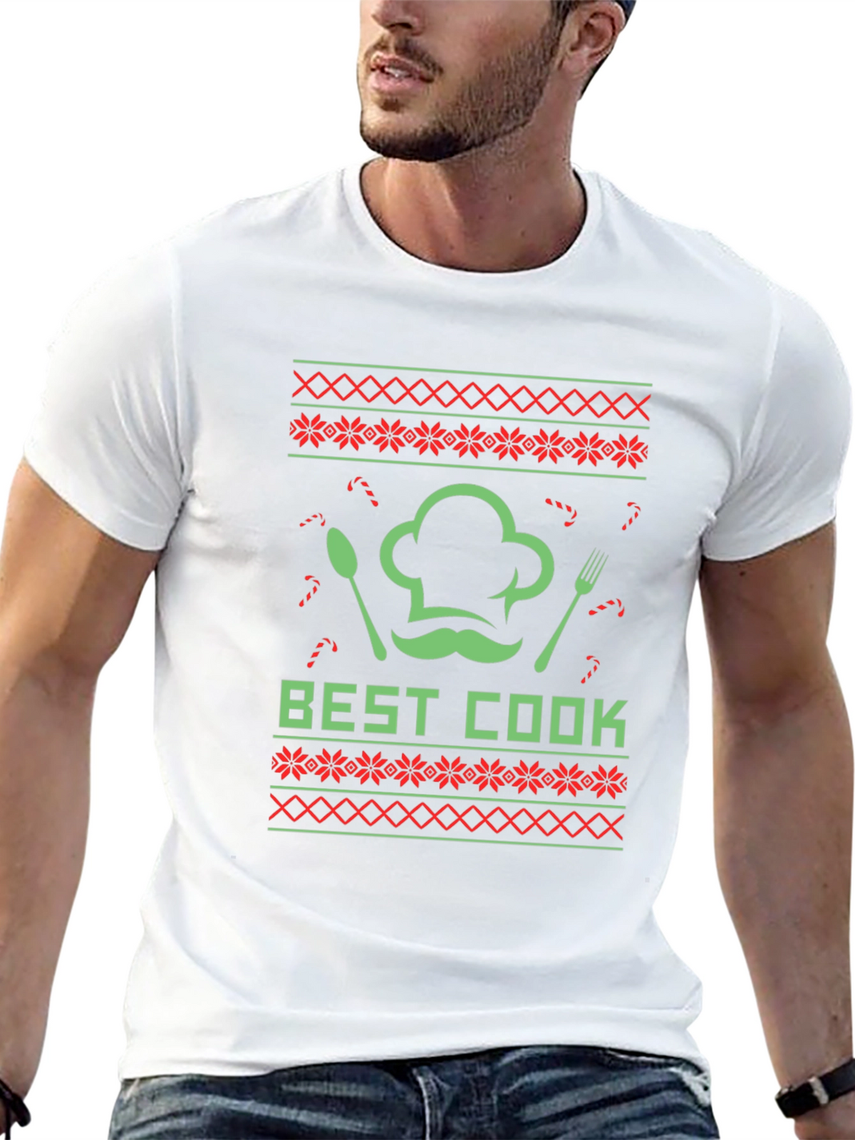 Best Cook Ugly Christmas Sweater T-Shirt