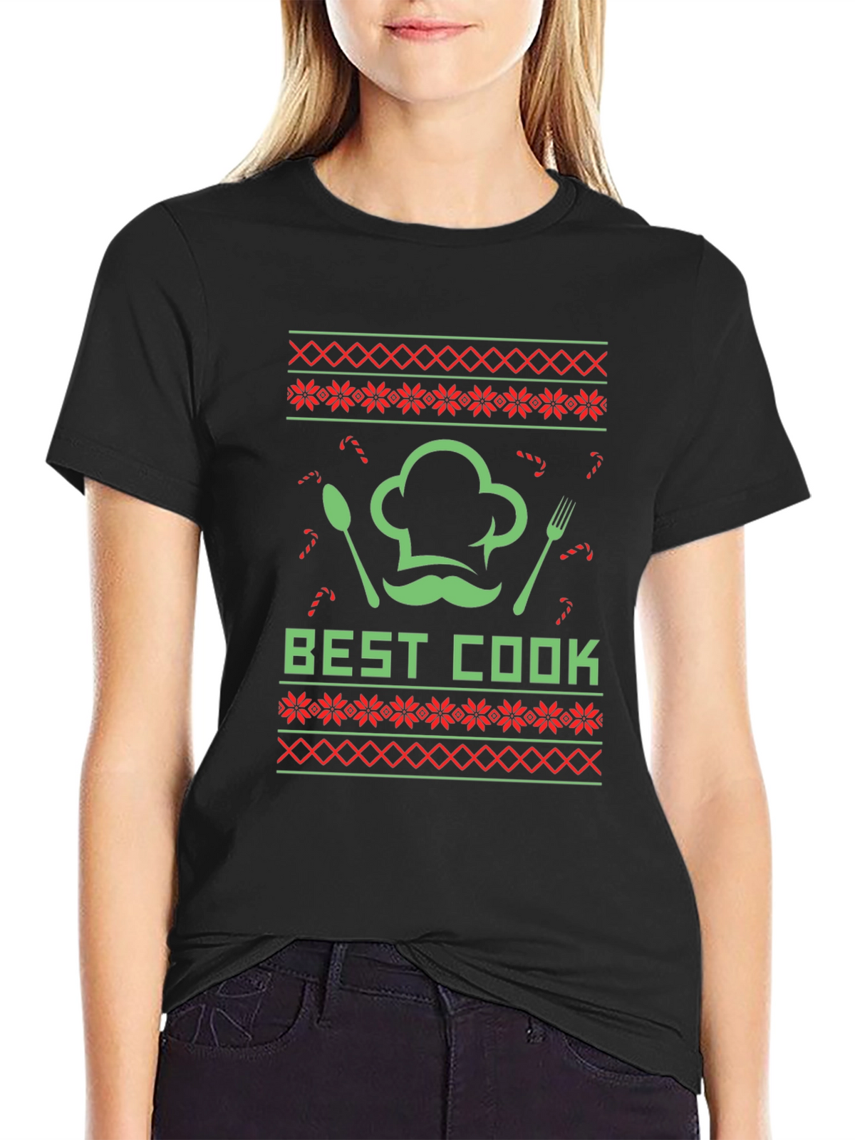 Best Cook Ugly Christmas Sweater T-Shirt
