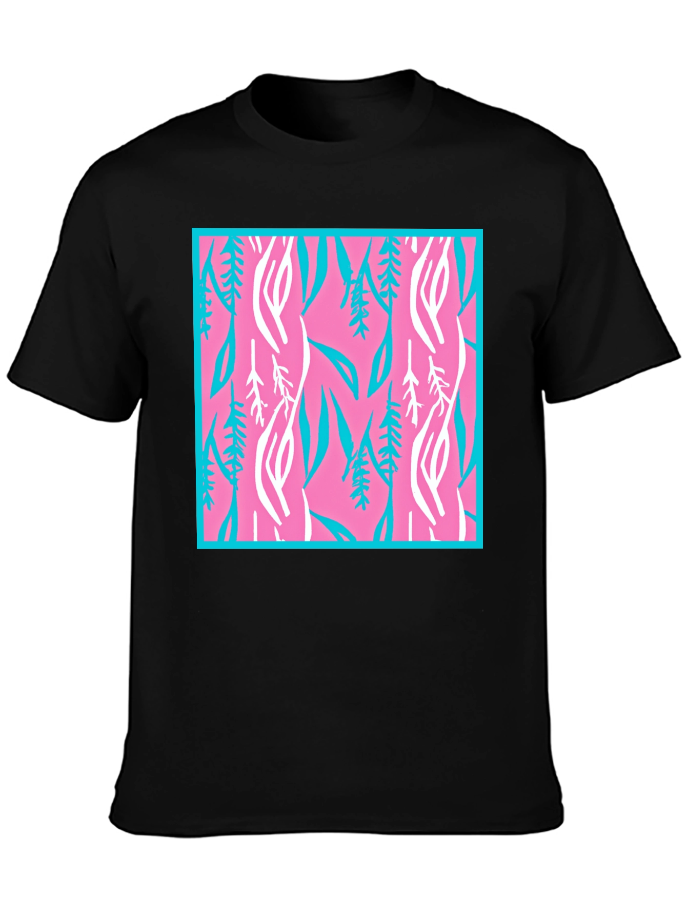 Floral Pattern Graphic Print Crew Neck T-Shirt
