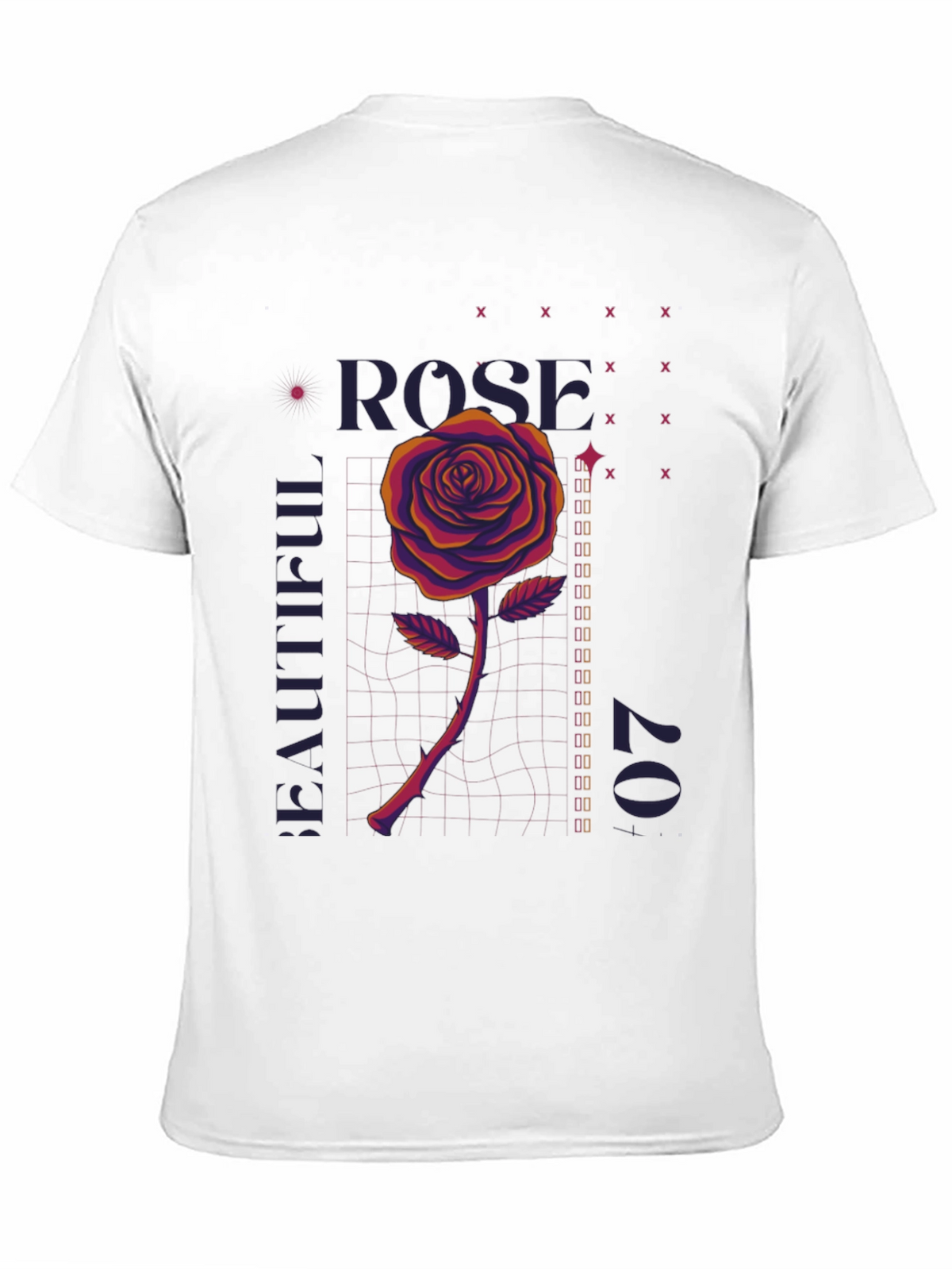 Rose Graphic T-Shirt - Mens Black Tee