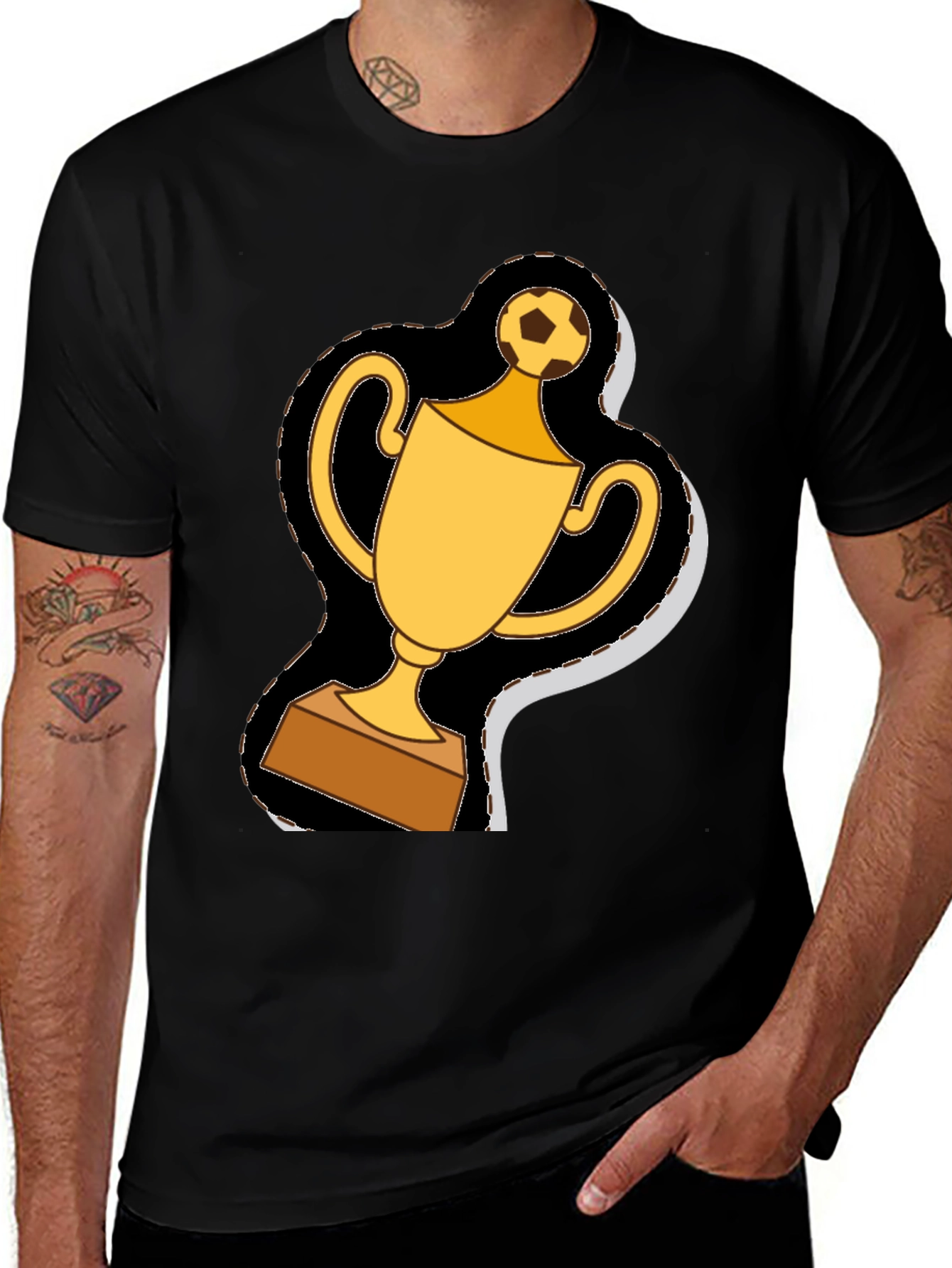 Soccer Trophy Graphic Tee - Champion Style!