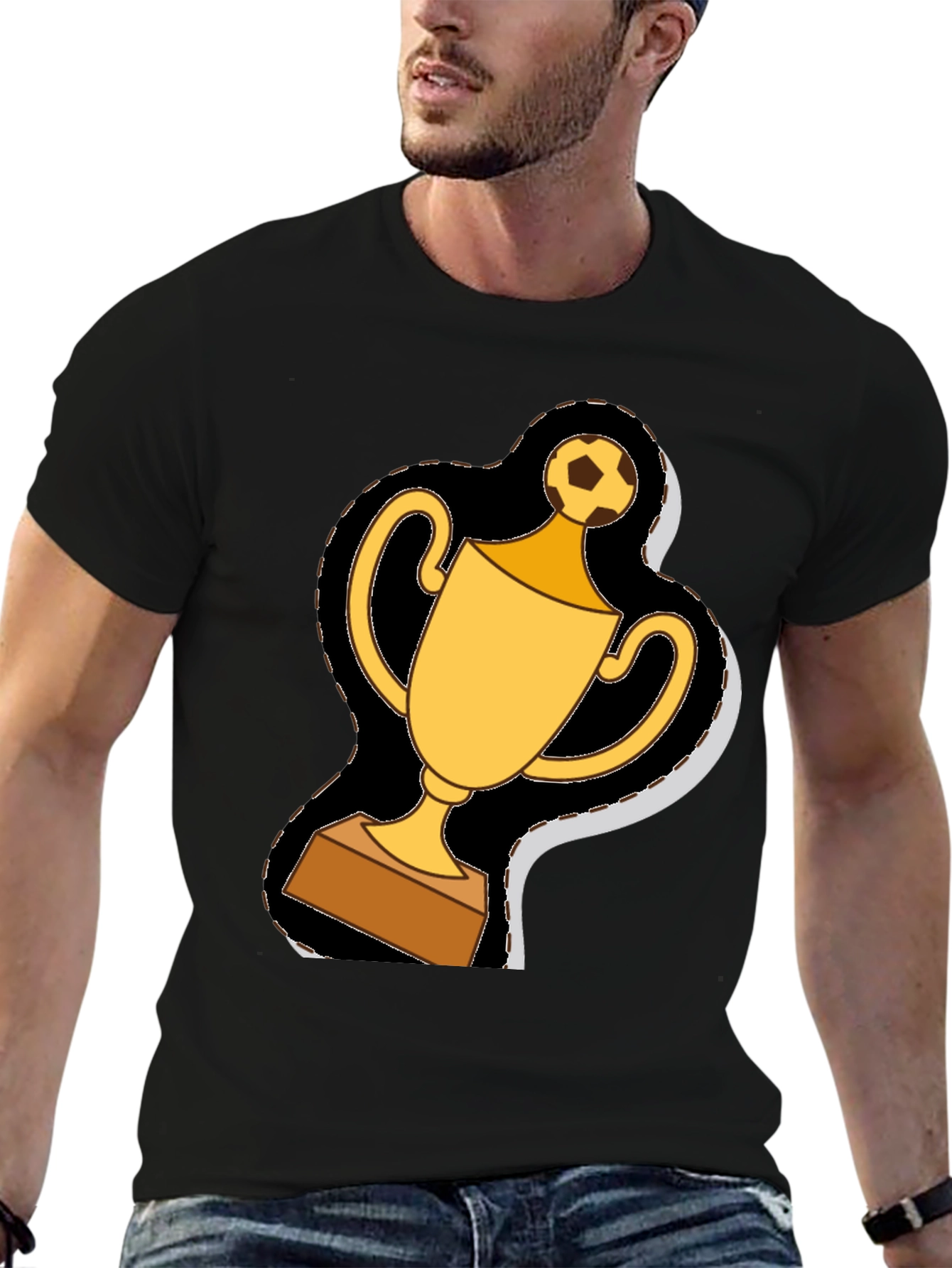 Soccer Trophy Graphic Tee - Champion Style!