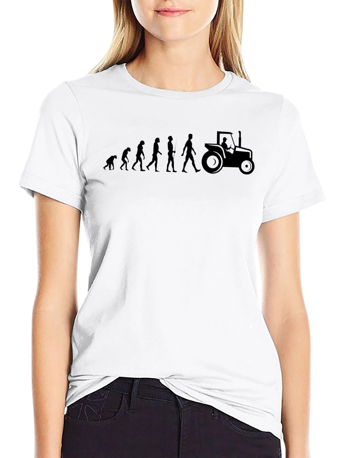 Evolution Tractor Black T-Shirt