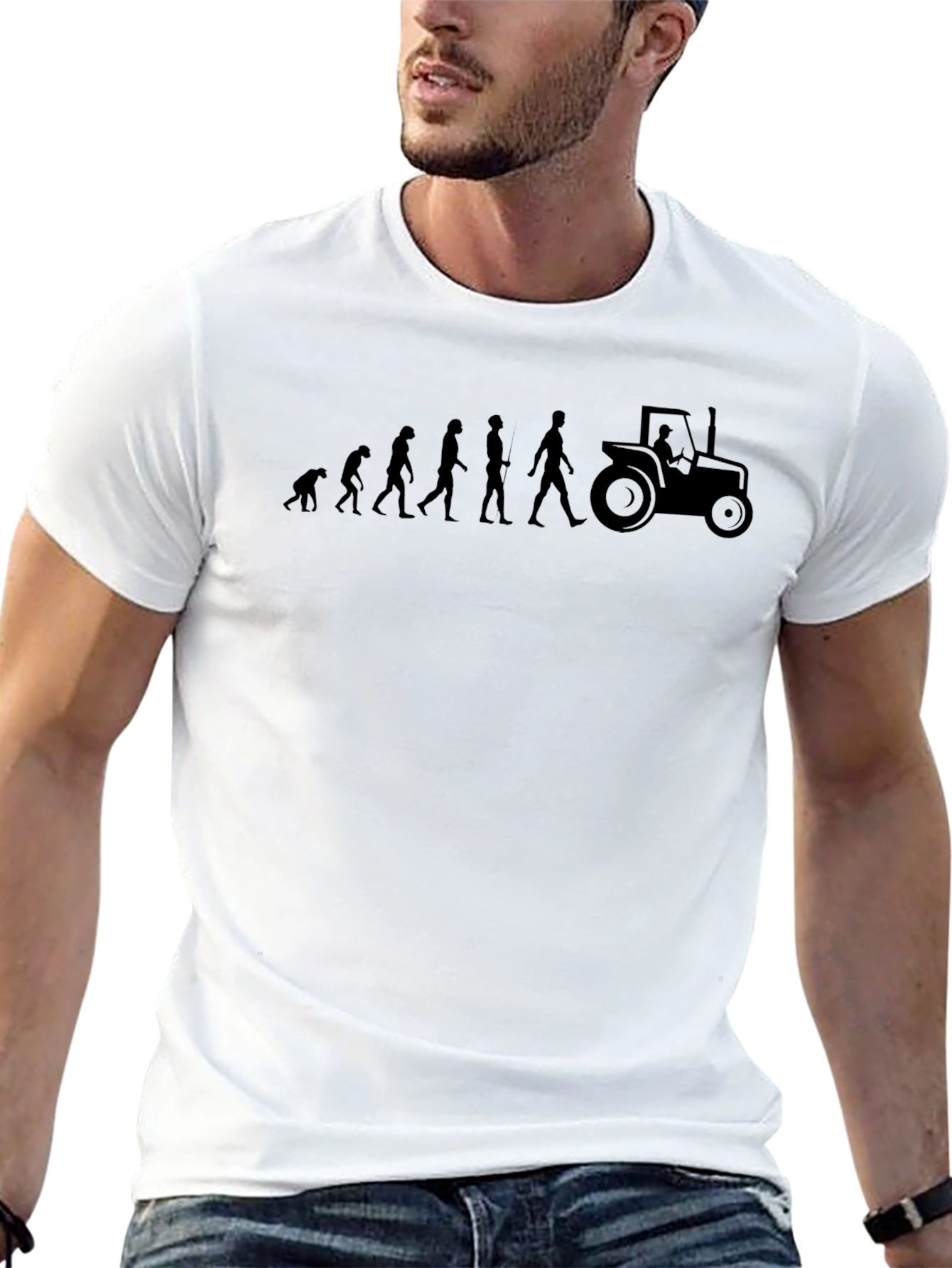 Evolution Tractor Black T-Shirt