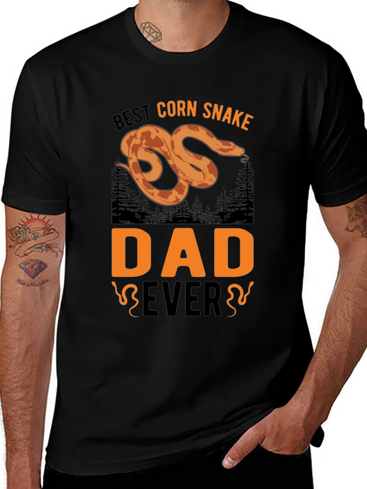Best Corn Snake Dad Ever Black T-Shirt