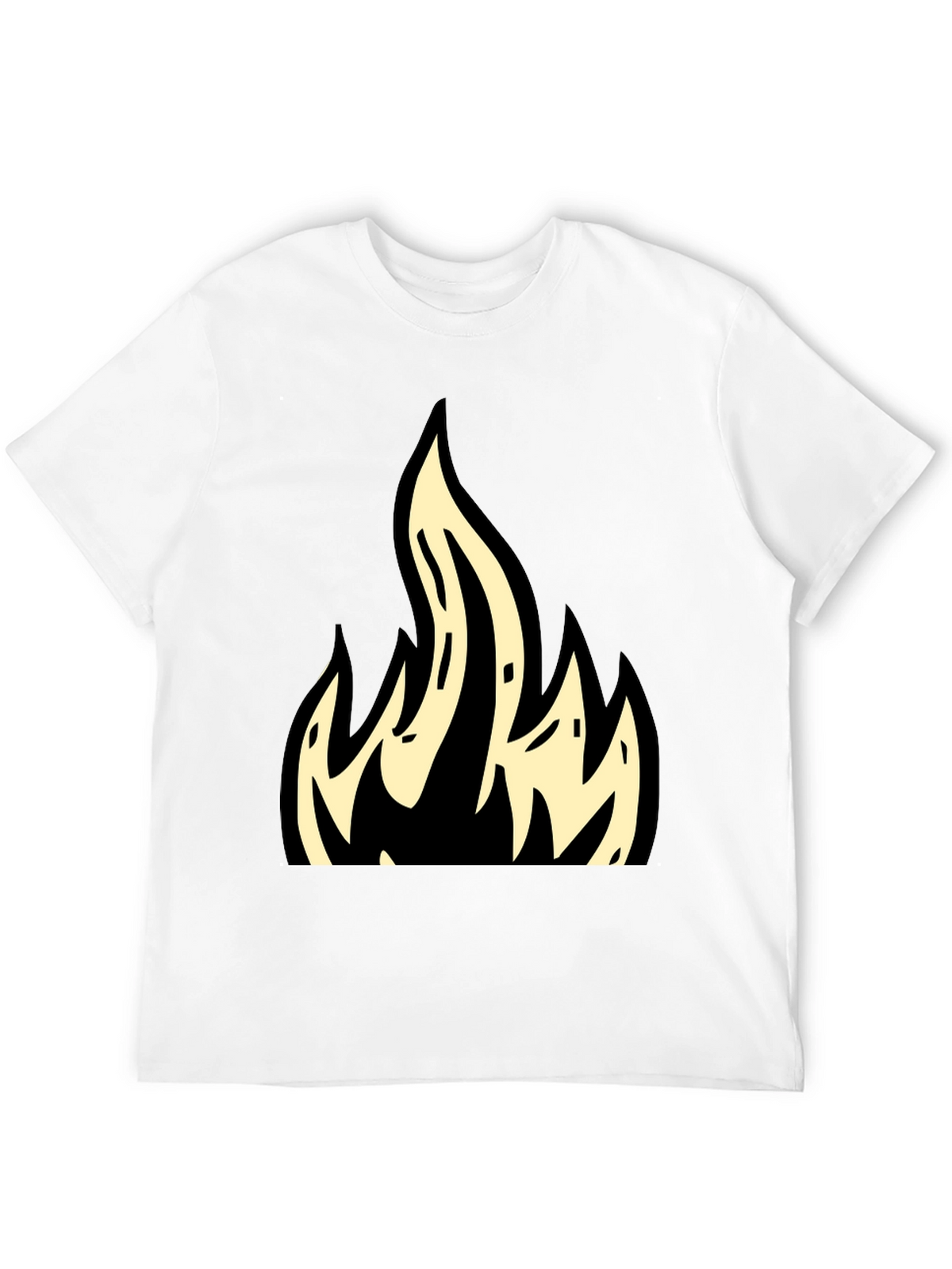 Flame Graphic Black T-Shirt - Bold & Stylish