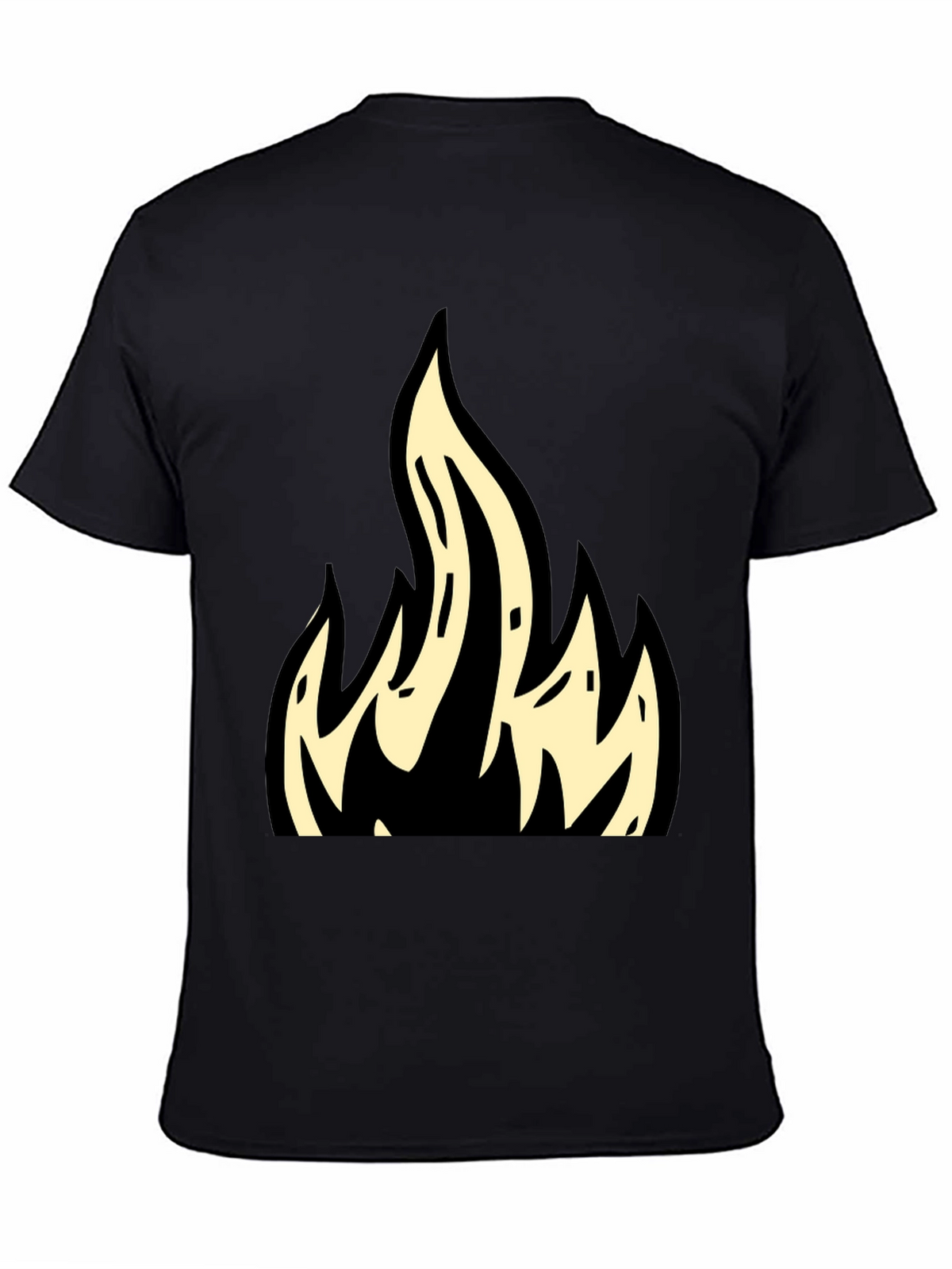 Flame Graphic Black T-Shirt - Bold & Stylish