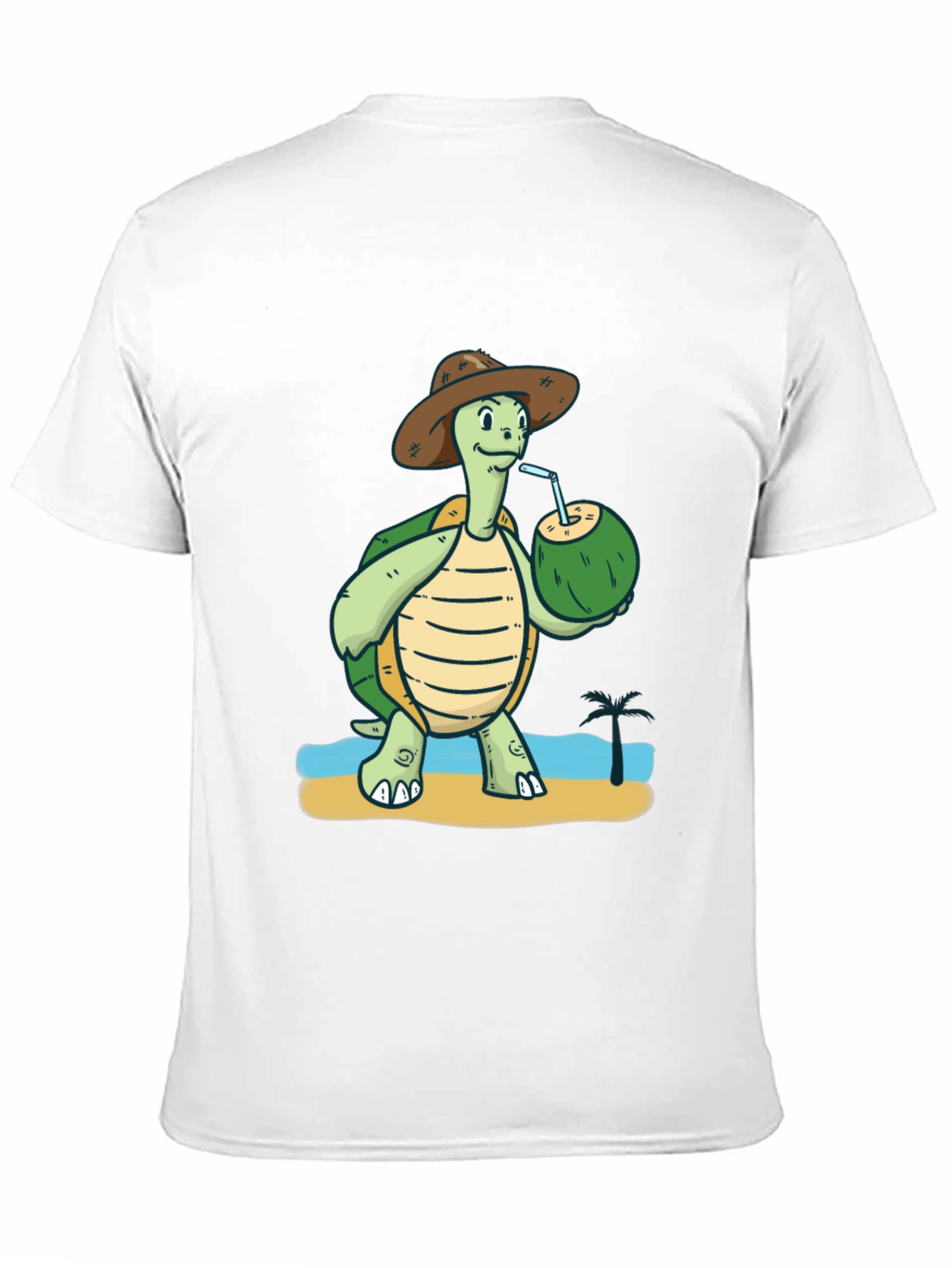 Turtle Drinking Coconut T-Shirt