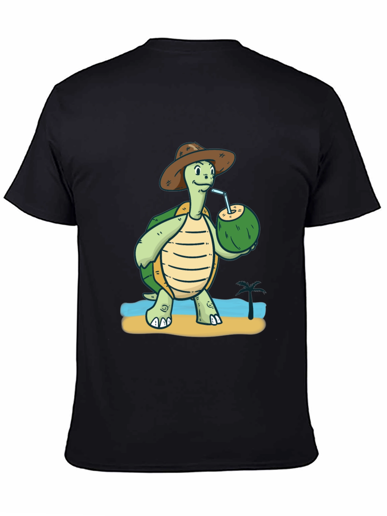 Turtle Drinking Coconut T-Shirt