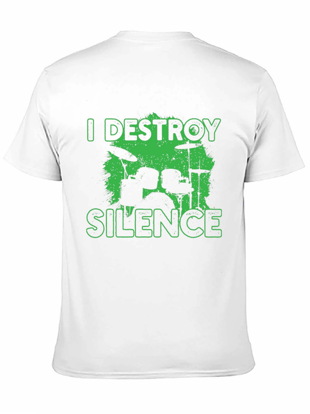 I Destroy Silence Drummer Black T-Shirt