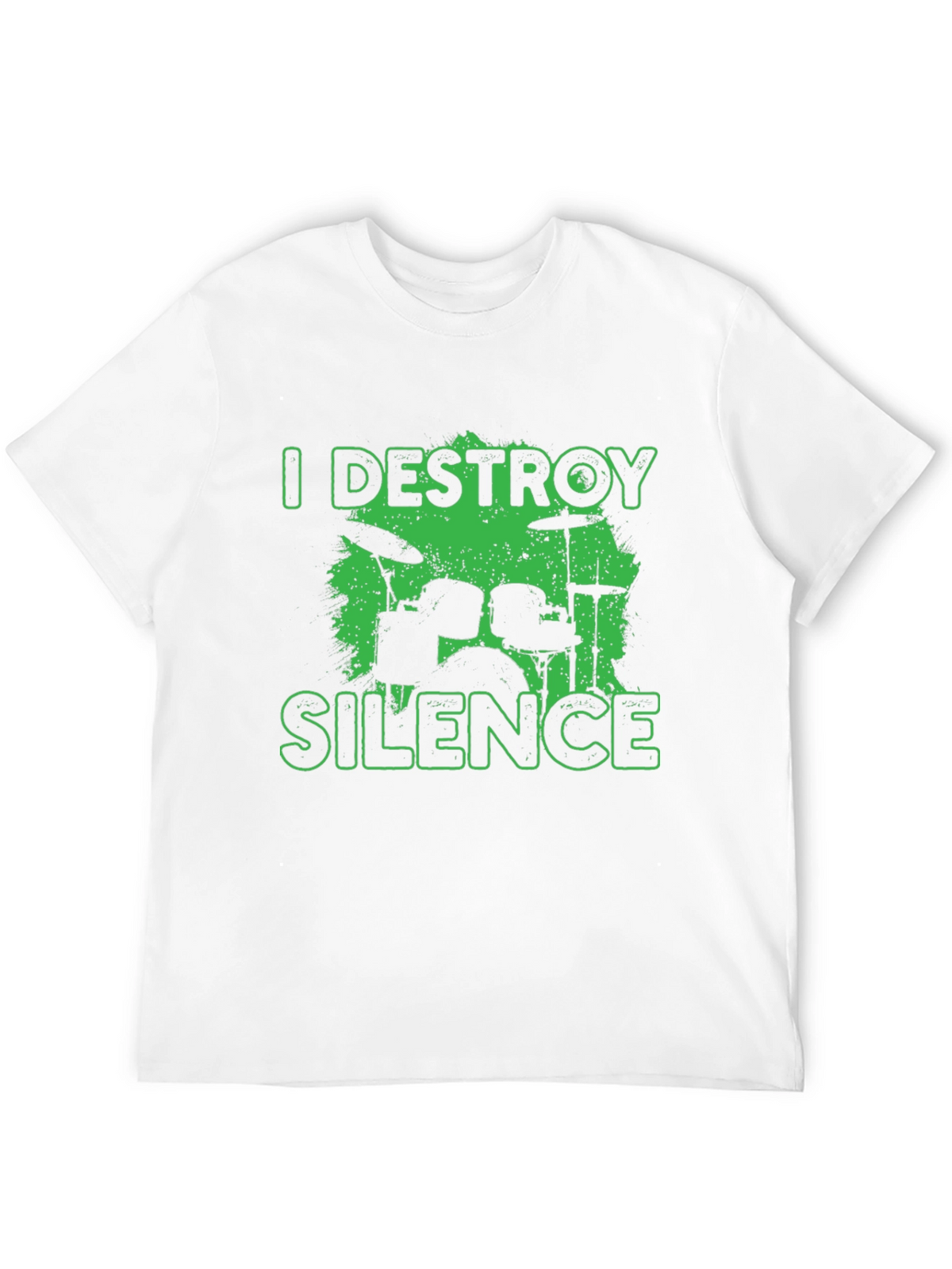 I Destroy Silence Drummer Black T-Shirt