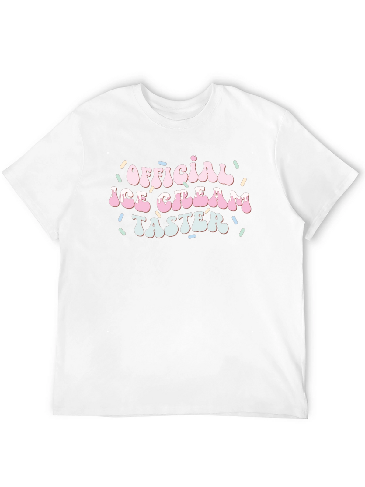 Official Ice Cream Taster Black Cotton T-Shirt