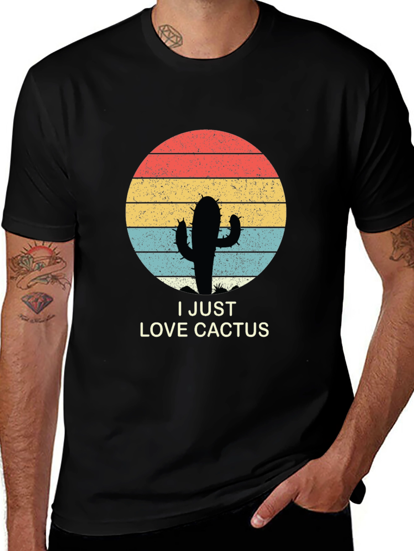 Retro Cactus Lover Graphic Tee