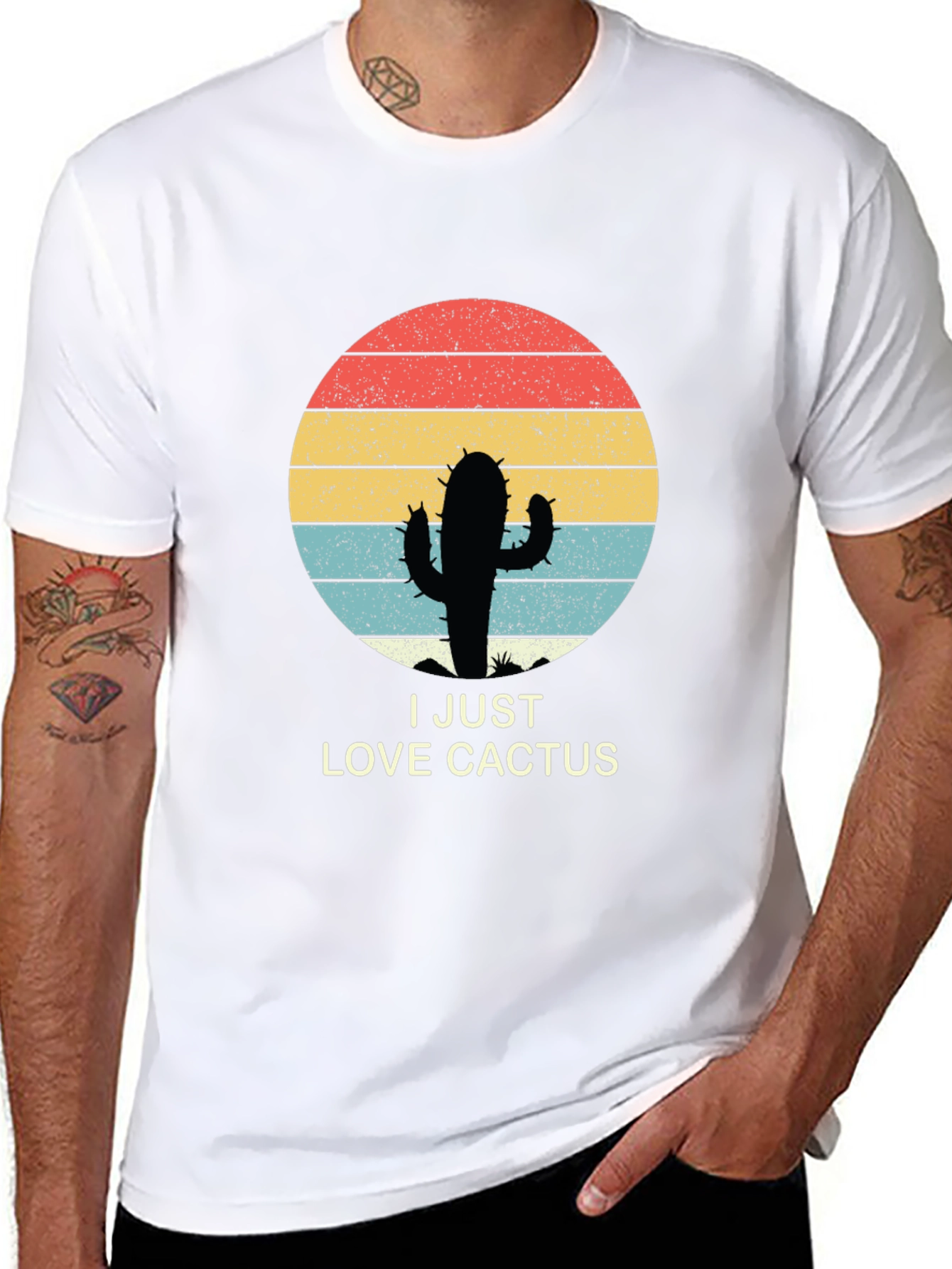 Retro Cactus Lover Graphic Tee