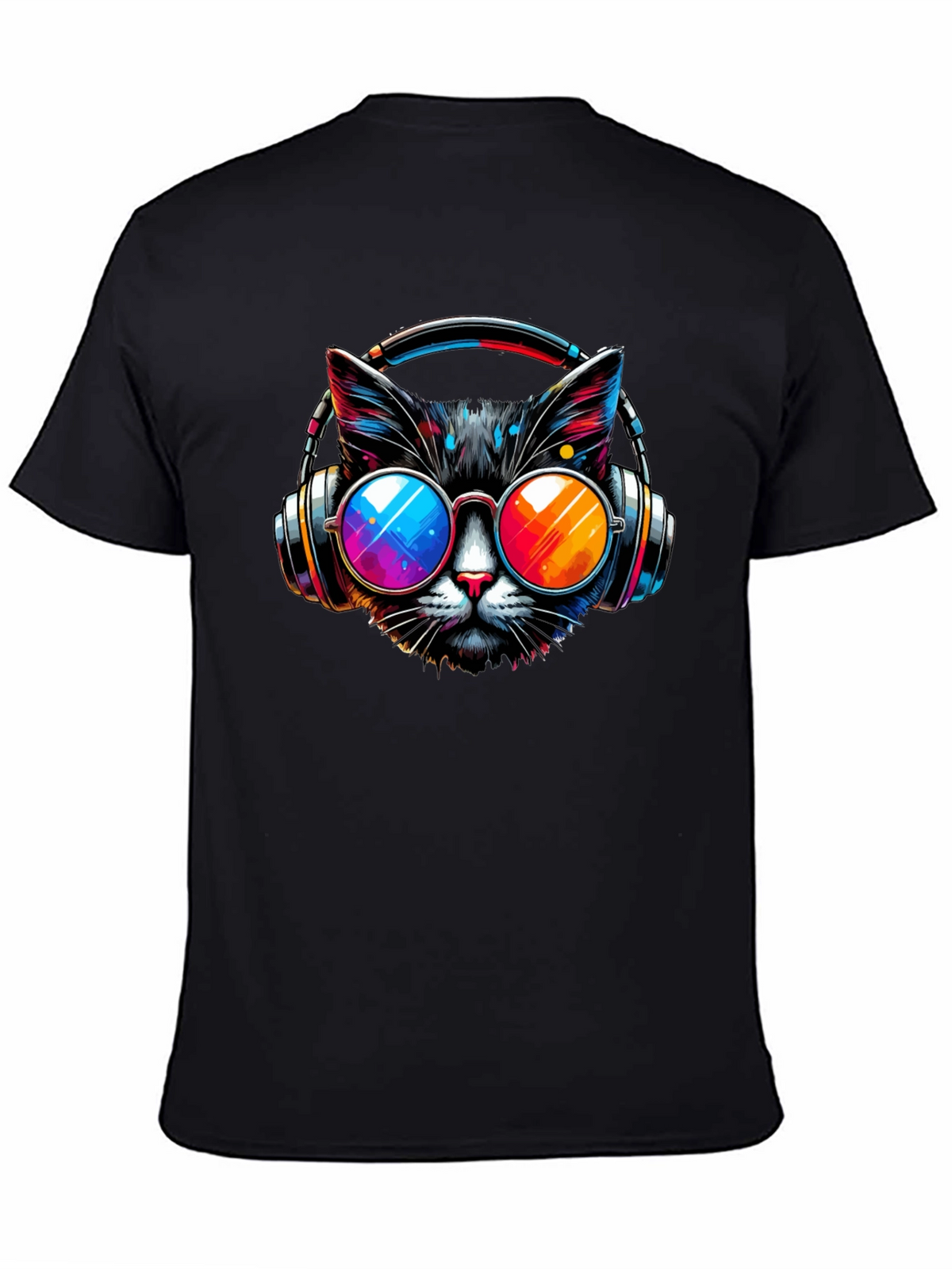 Cool Cat T-Shirt - Headphones & Sunglasses