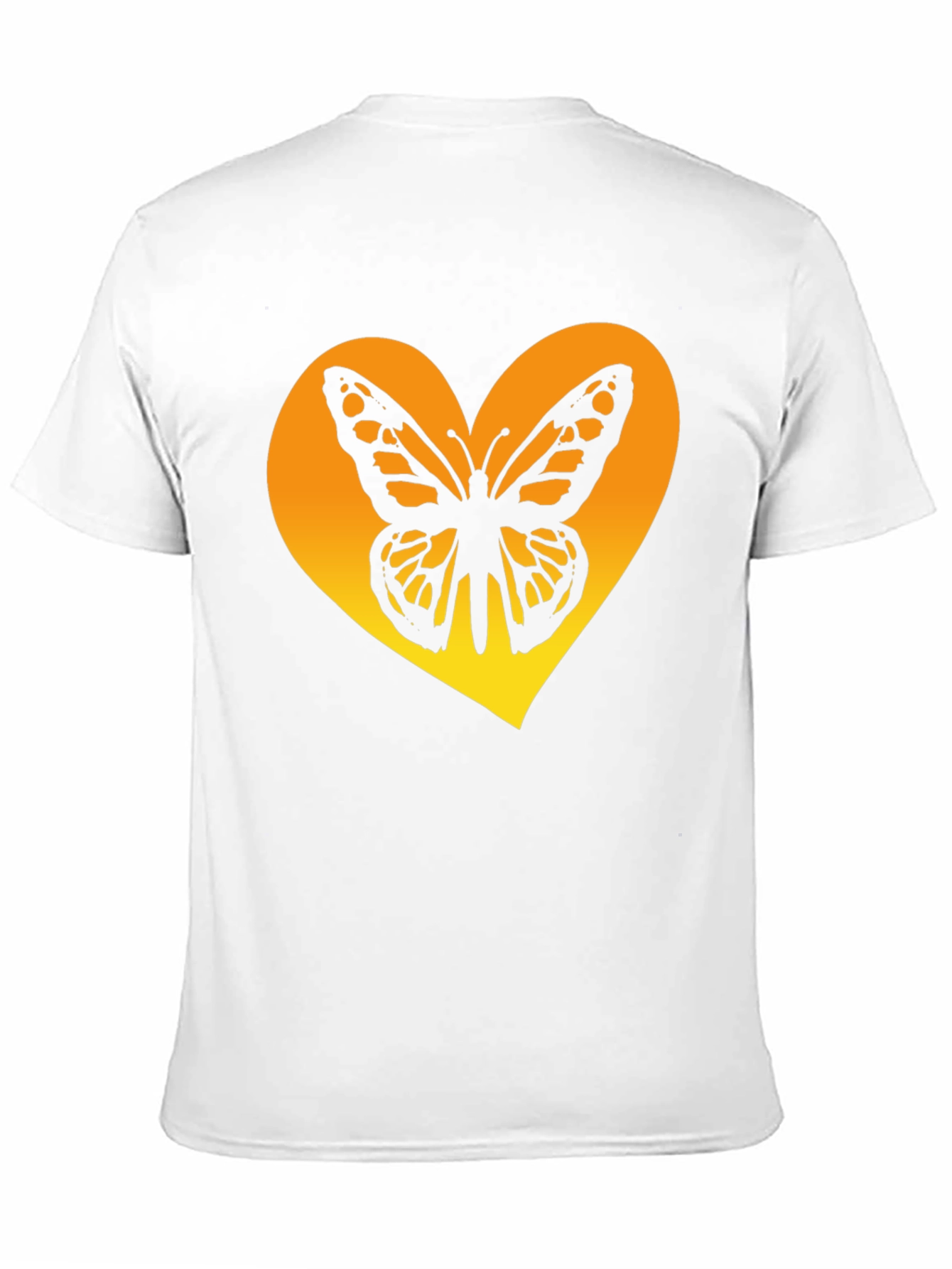 Butterfly Heart Graphic Tee - Trendy Black Shirt