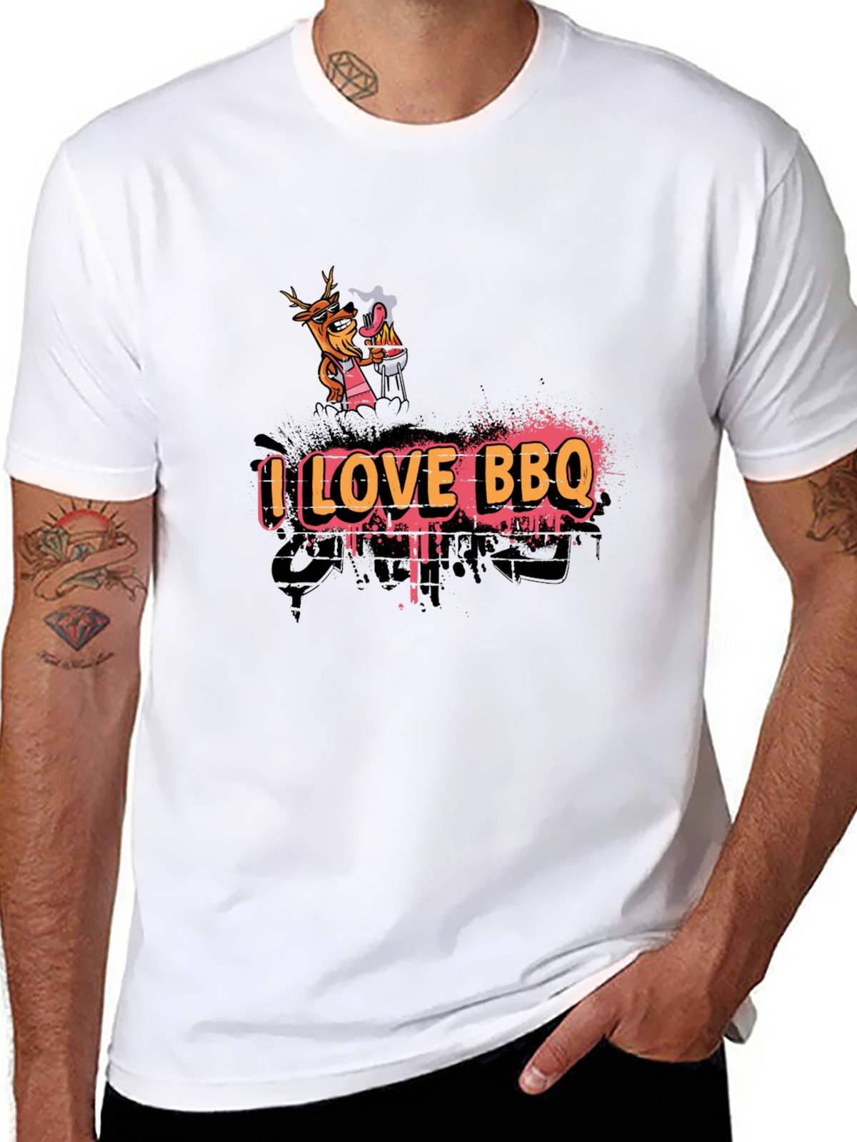 I Love BBQ Graphic Tee