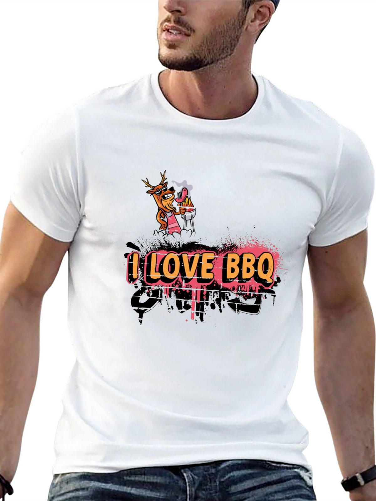 I Love BBQ Graphic Tee