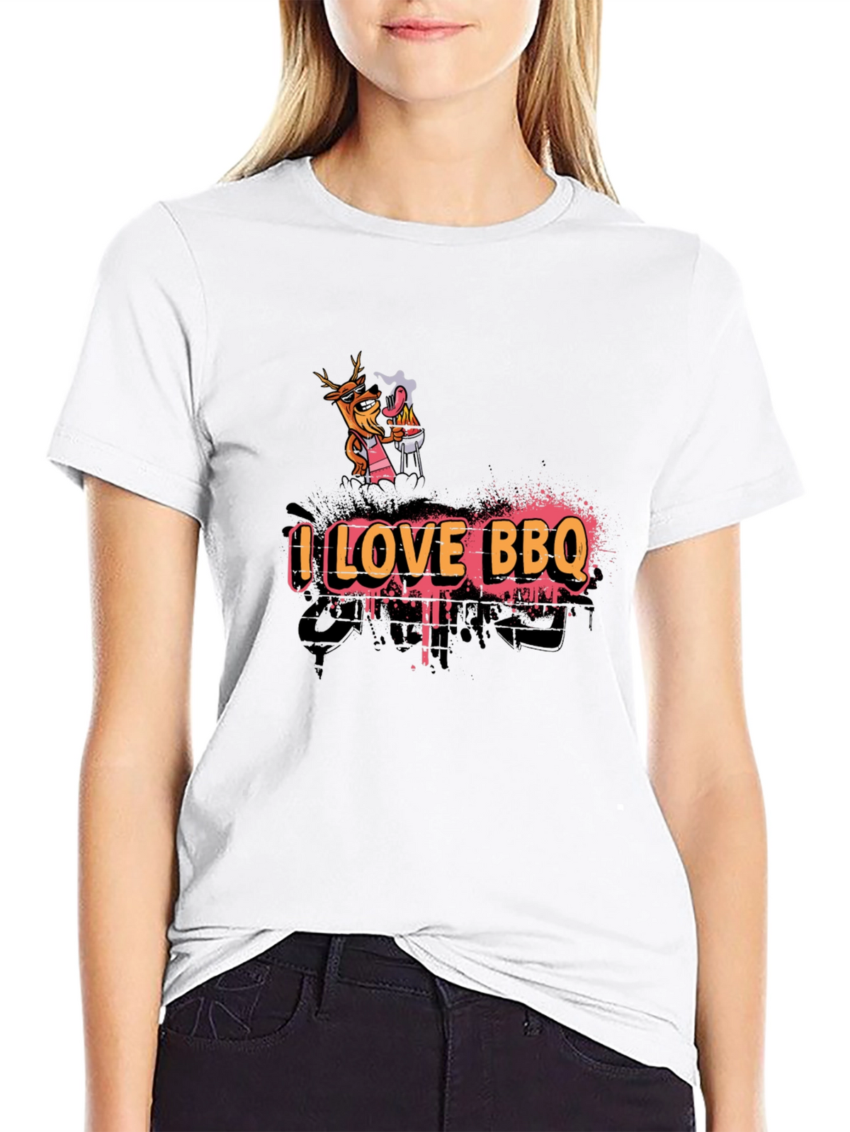 I Love BBQ Graphic Tee