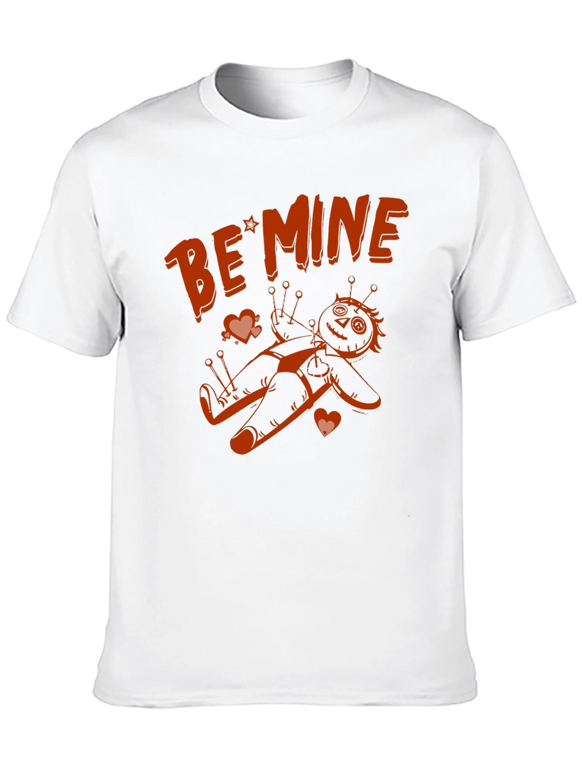 Be Mine Voodoo Doll Graphic Tee - Black