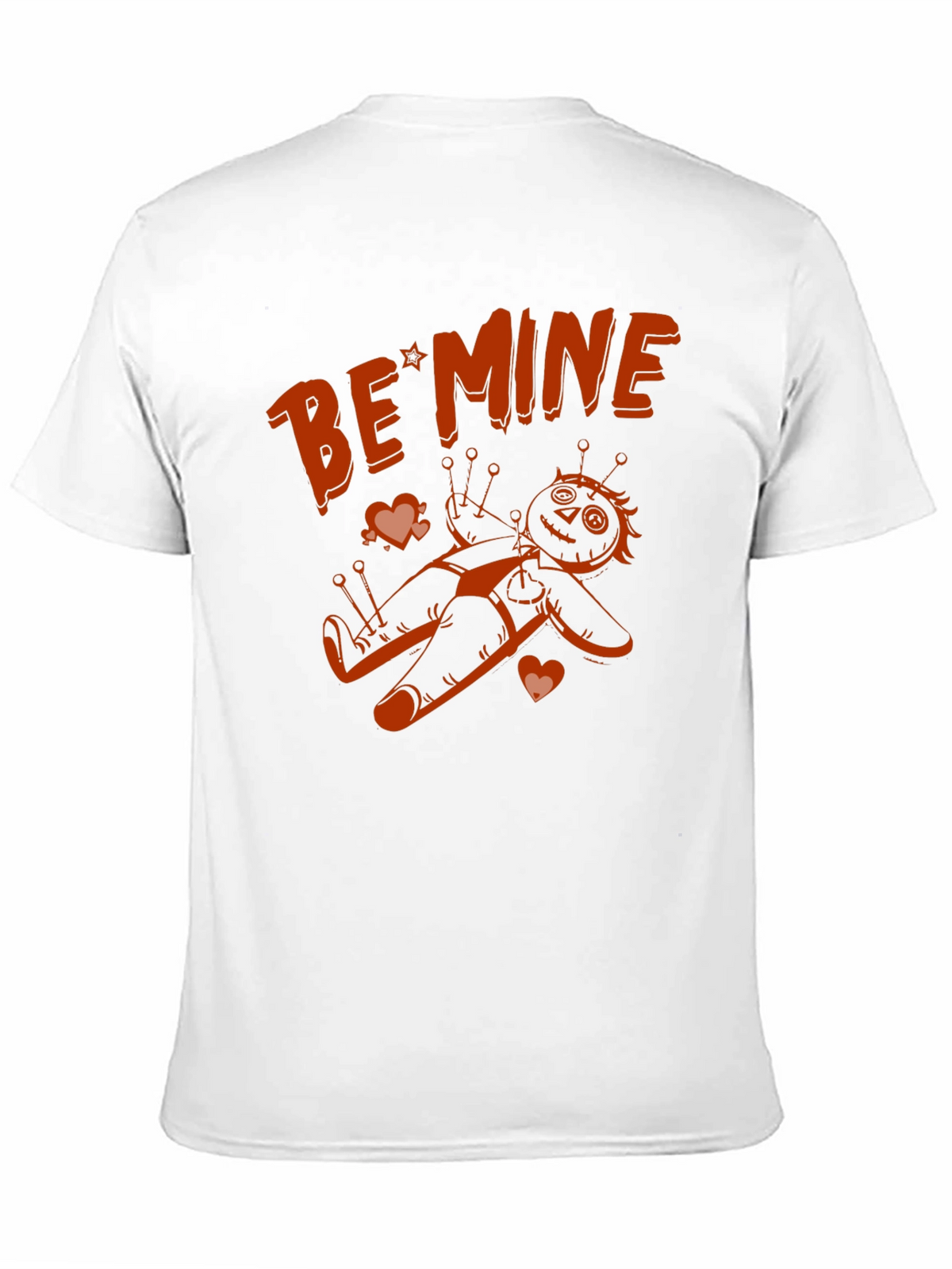 Be Mine Voodoo Doll Graphic Tee - Black