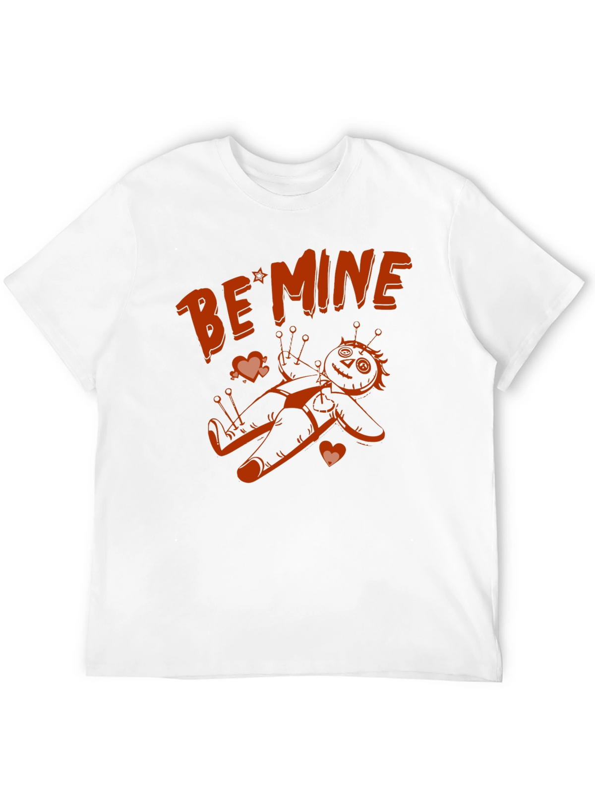 Be Mine Voodoo Doll Graphic Tee - Black