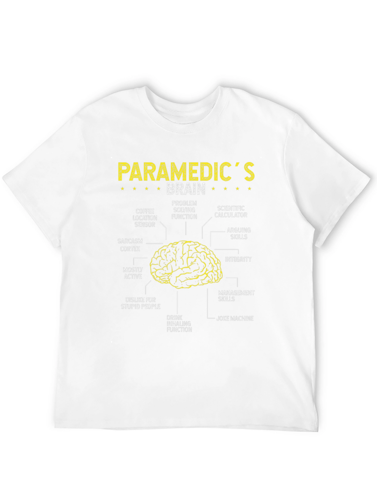 Paramedic Brain Anatomy T-Shirt - Funny EMT Tee