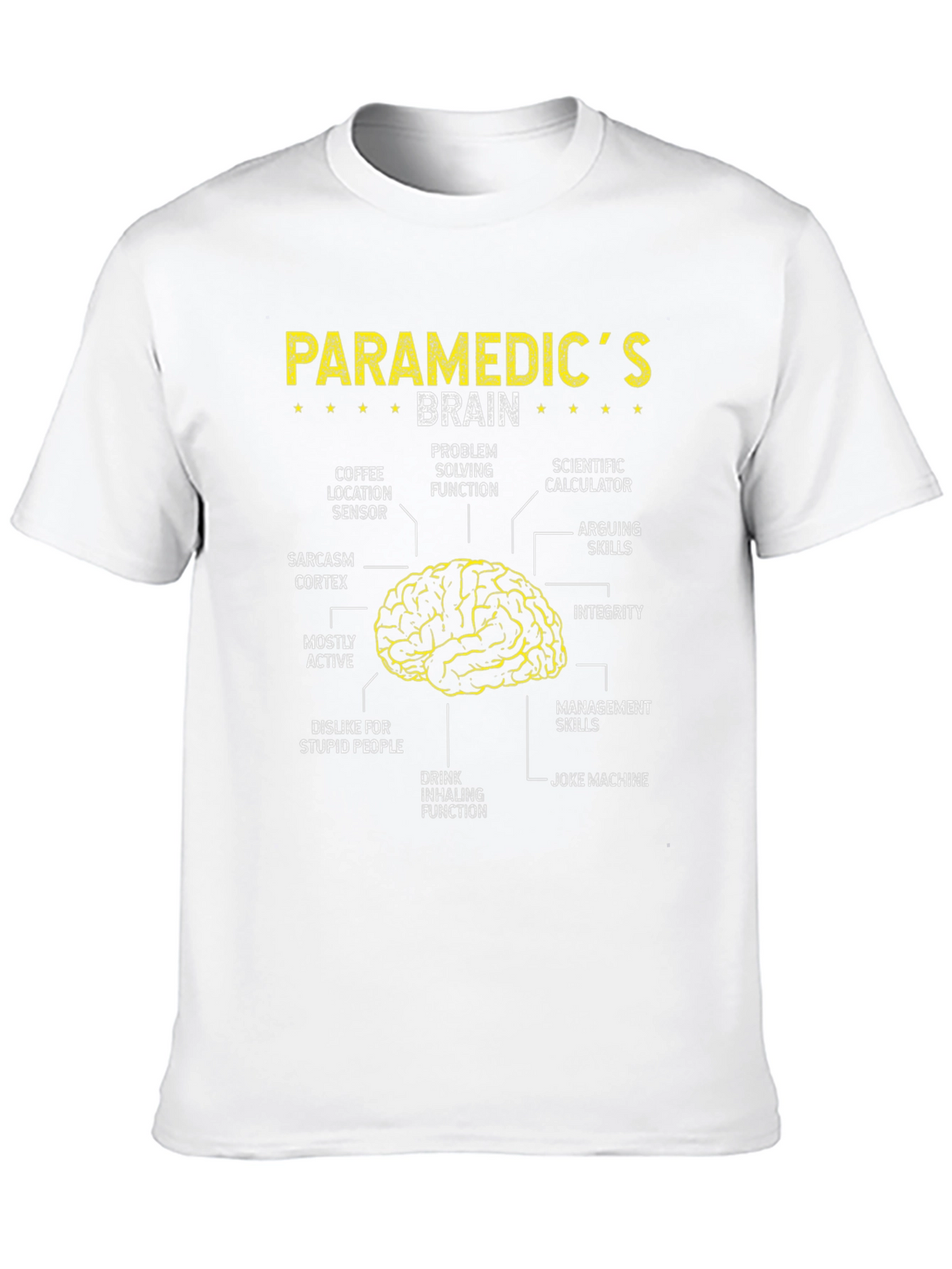 Paramedic Brain Anatomy T-Shirt - Funny EMT Tee